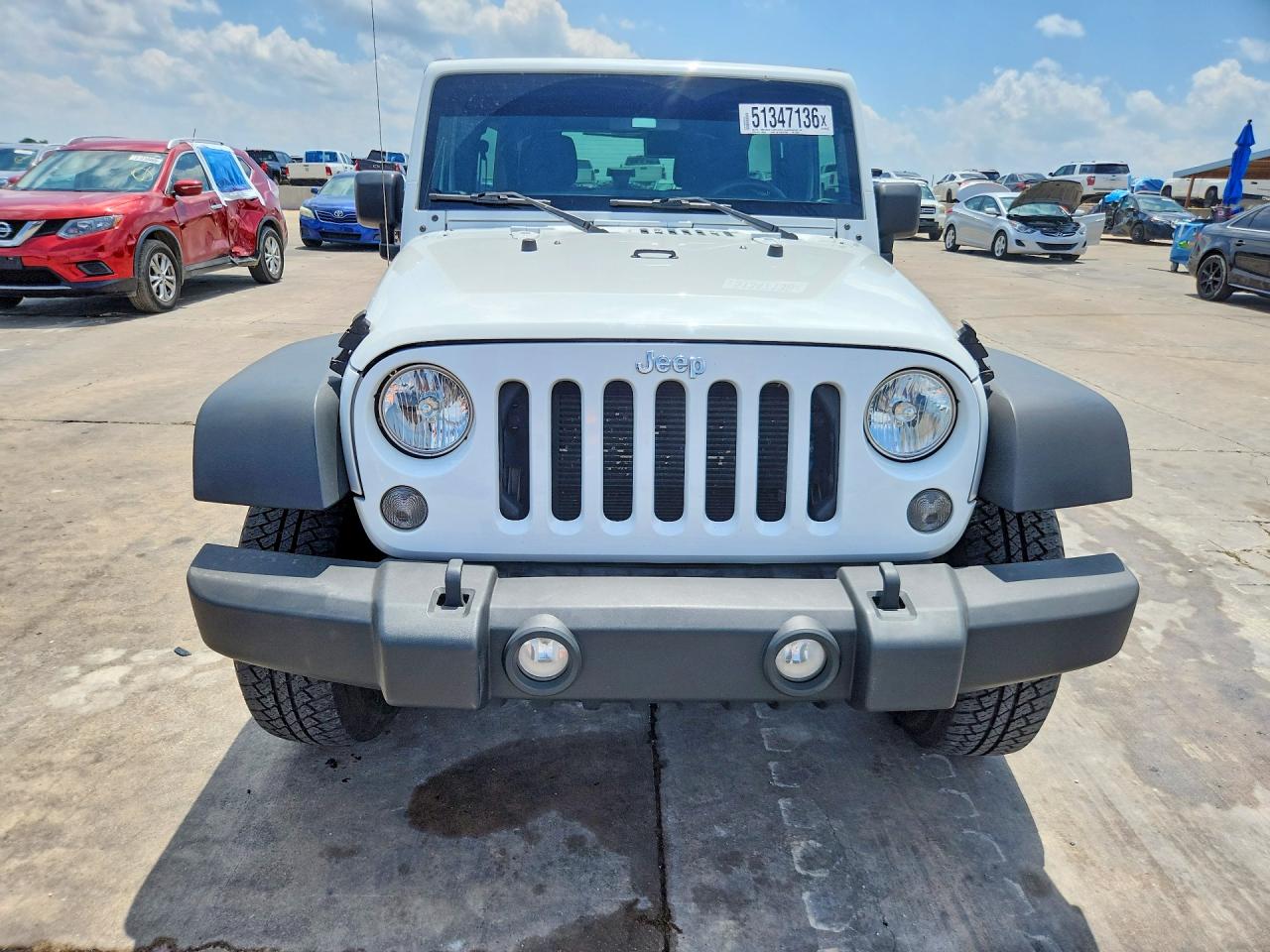 2015 Jeep Wrangler Unlimited Sport White vin: 1C4BJWDGXFL525977