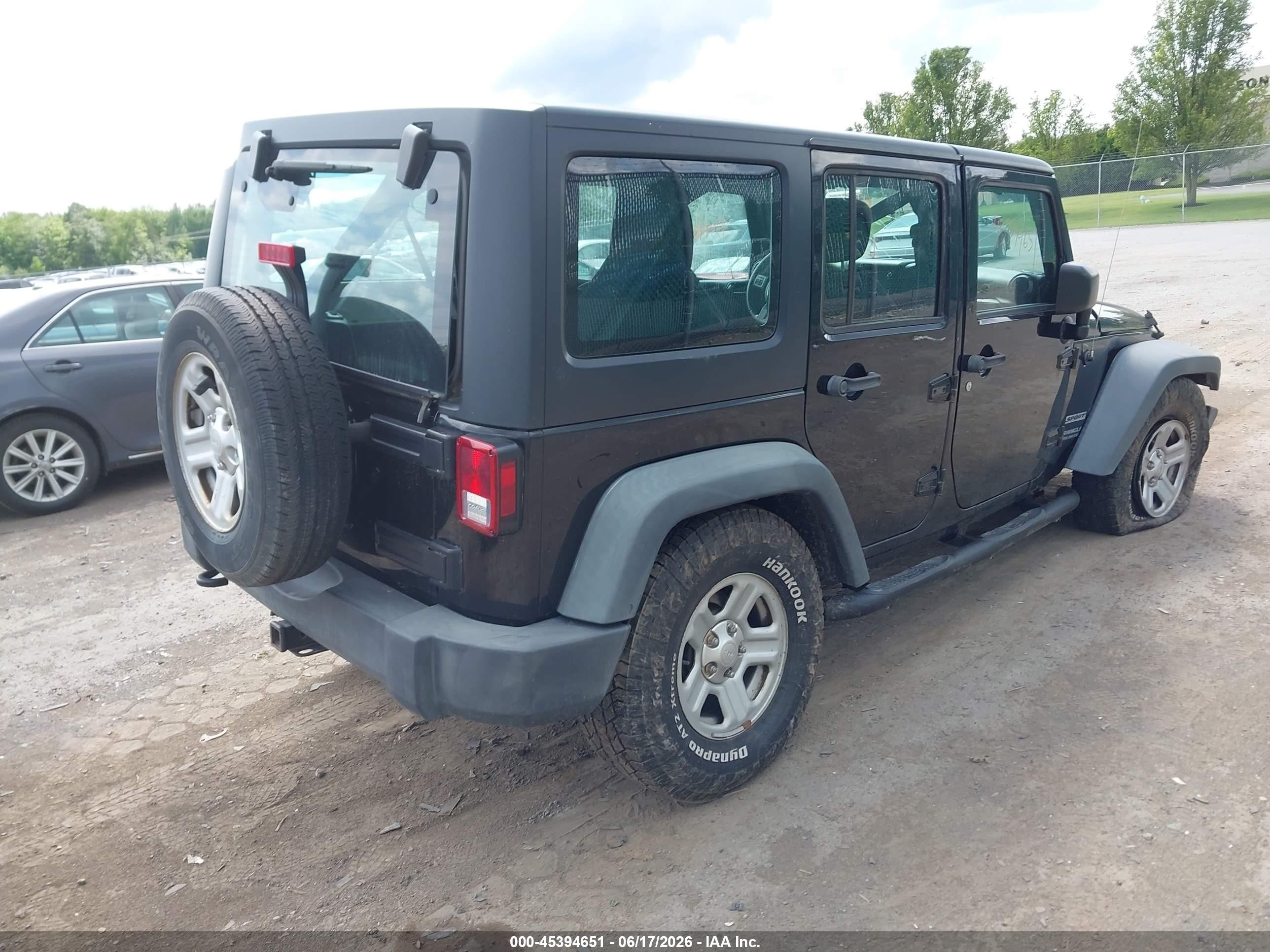 2015 Jeep Wrangler Unlimited Sport Black vin: 1C4BJWDGXFL562267
