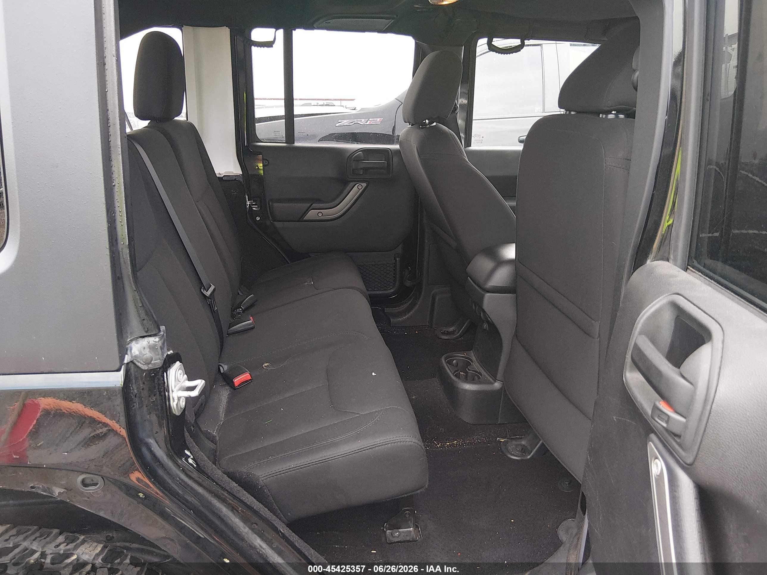 2015 Jeep Wrangler Unlimited Sport Black vin: 1C4BJWDGXFL577724