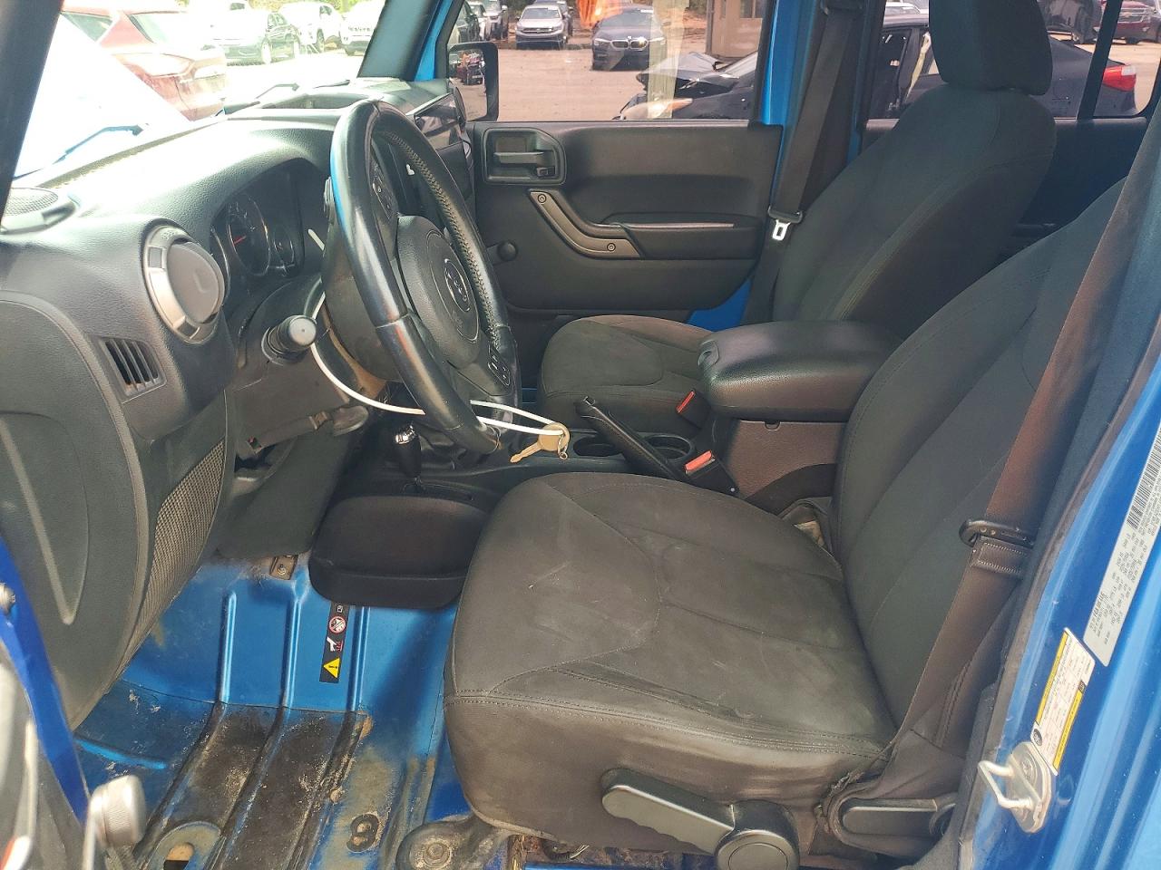 2015 Jeep Wrangler Unlimited Sport Blue vin: 1C4BJWDGXFL608941