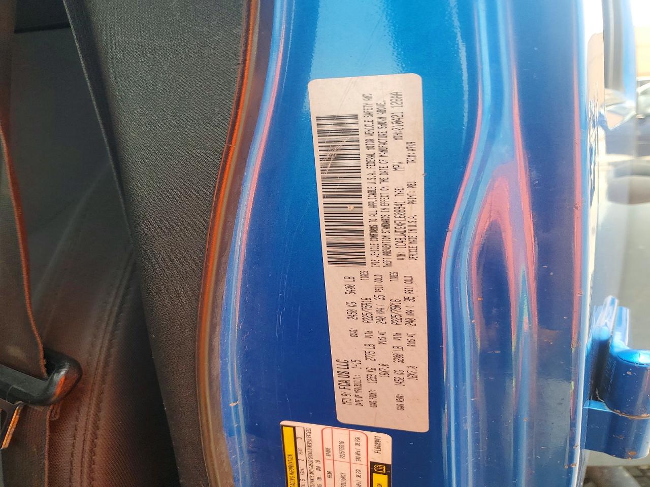 2015 Jeep Wrangler Unlimited Sport Blue vin: 1C4BJWDGXFL608941