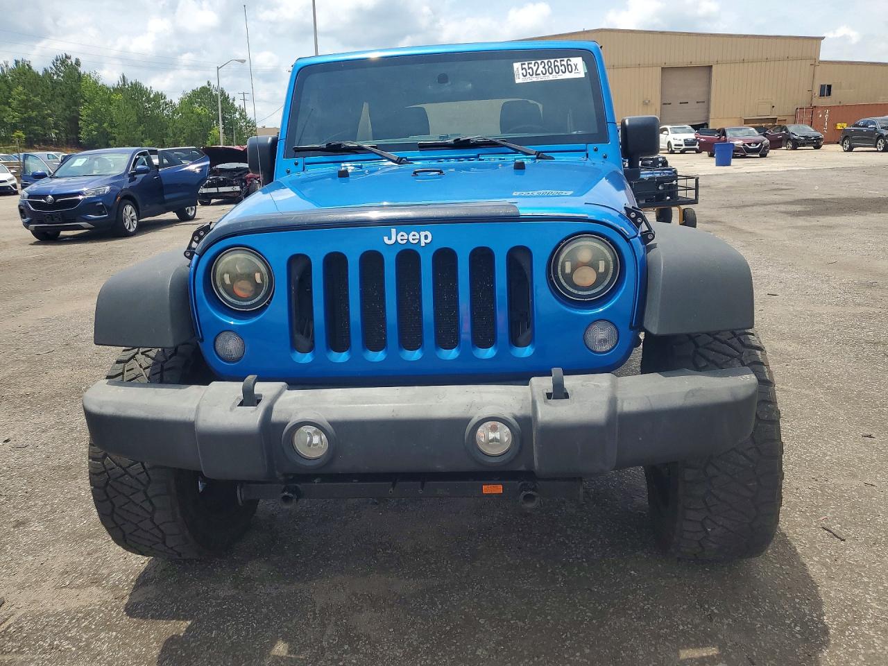 2015 Jeep Wrangler Unlimited Sport Blue vin: 1C4BJWDGXFL608941