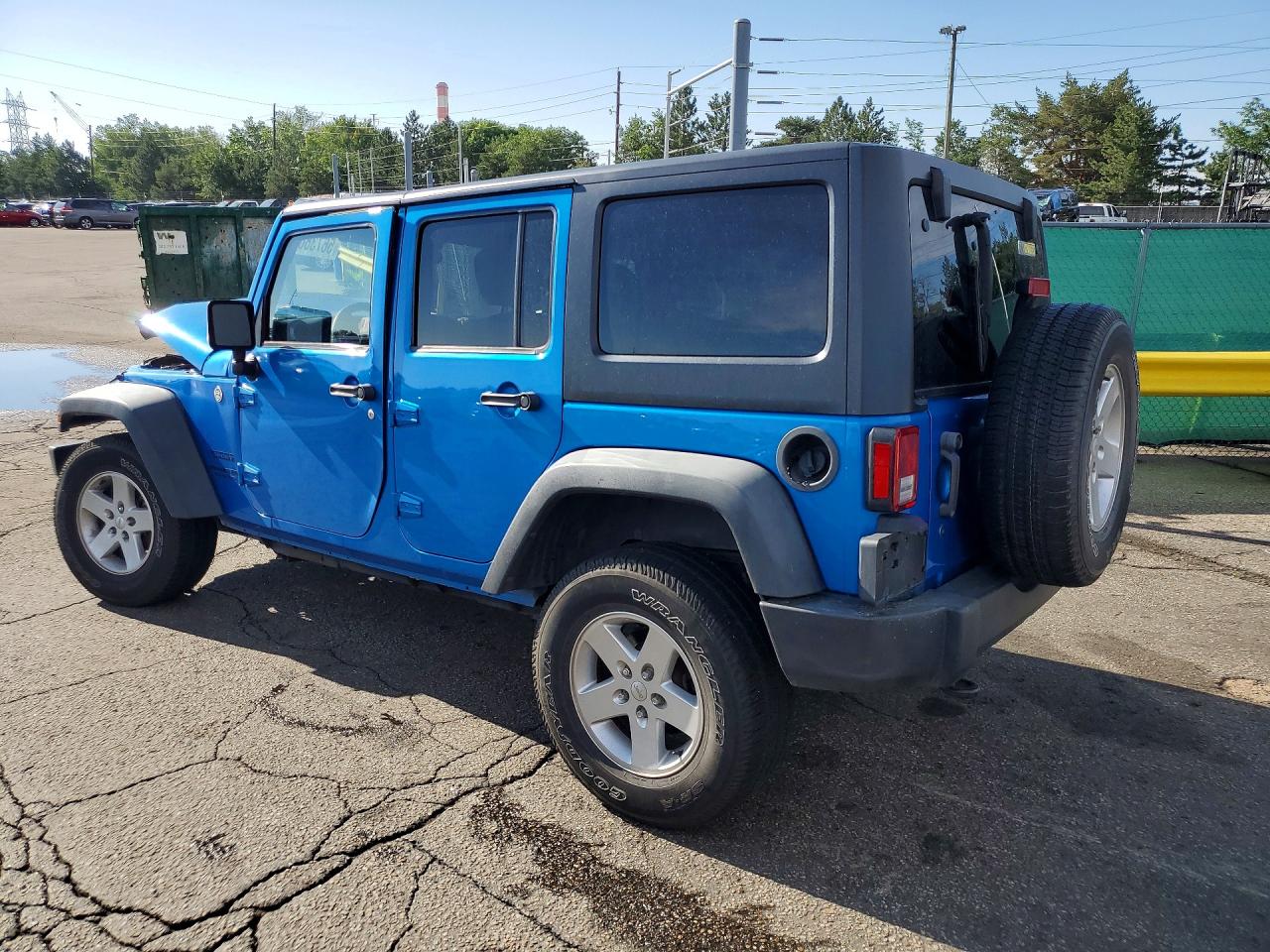 2015 Jeep Wrangler Unlimited Sport Blue vin: 1C4BJWDGXFL732093