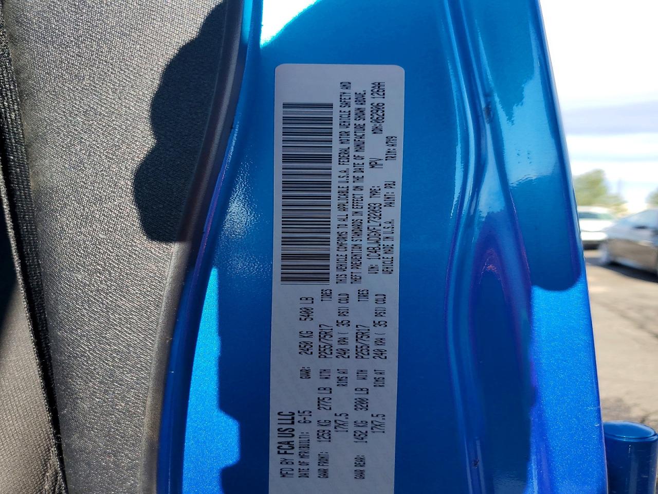 2015 Jeep Wrangler Unlimited Sport Blue vin: 1C4BJWDGXFL732093