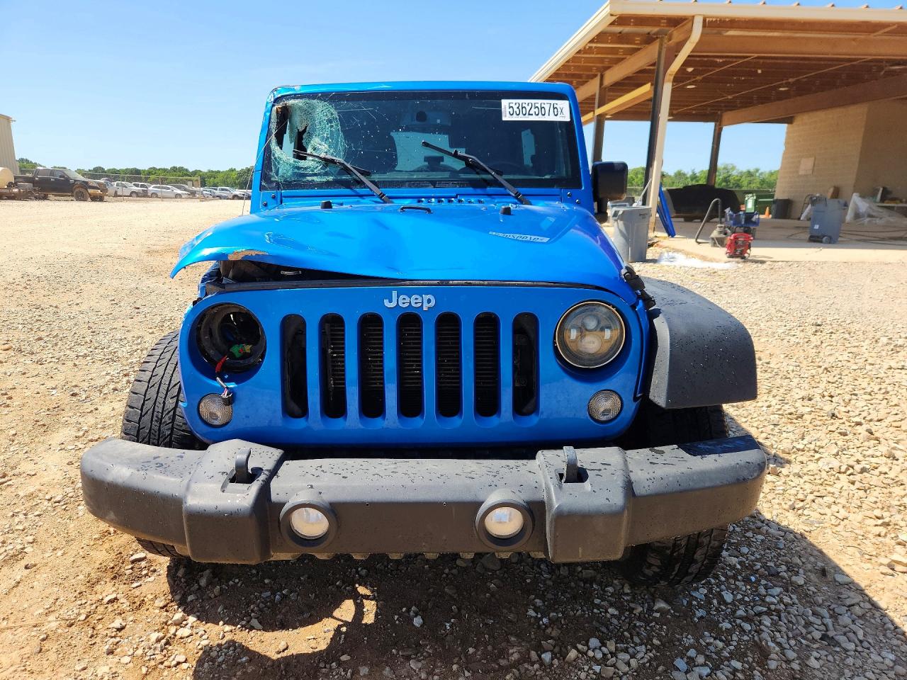 2015 Jeep Wrangler Unlimited Sport Синий vin: 1C4BJWDGXFL744342