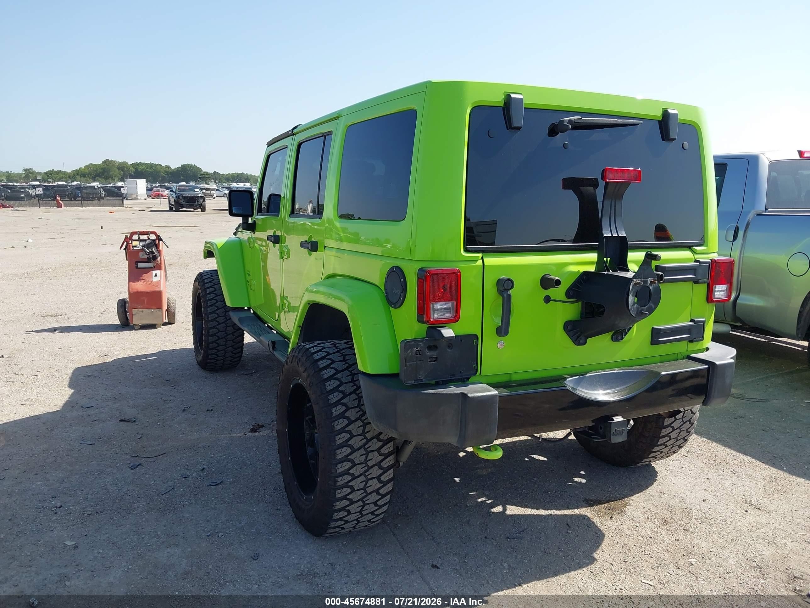 2013 Jeep Wrangler Unlimited Sahara Green vin: 1C4BJWEG0DL542167