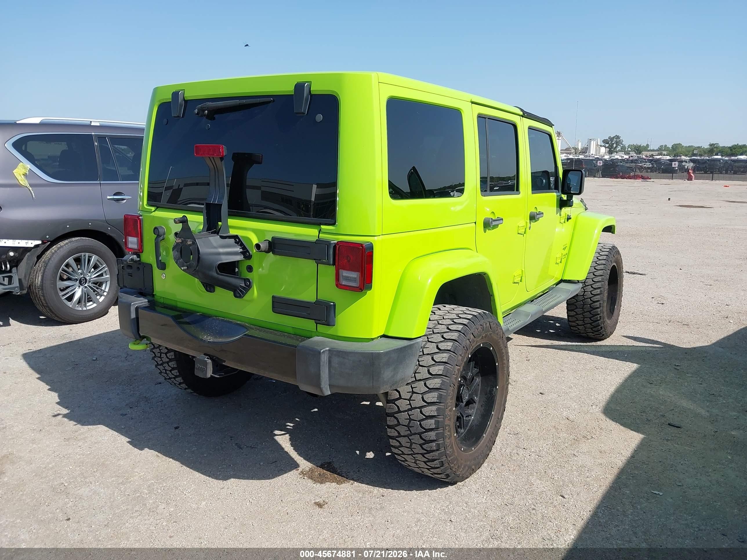2013 Jeep Wrangler Unlimited Sahara Green vin: 1C4BJWEG0DL542167