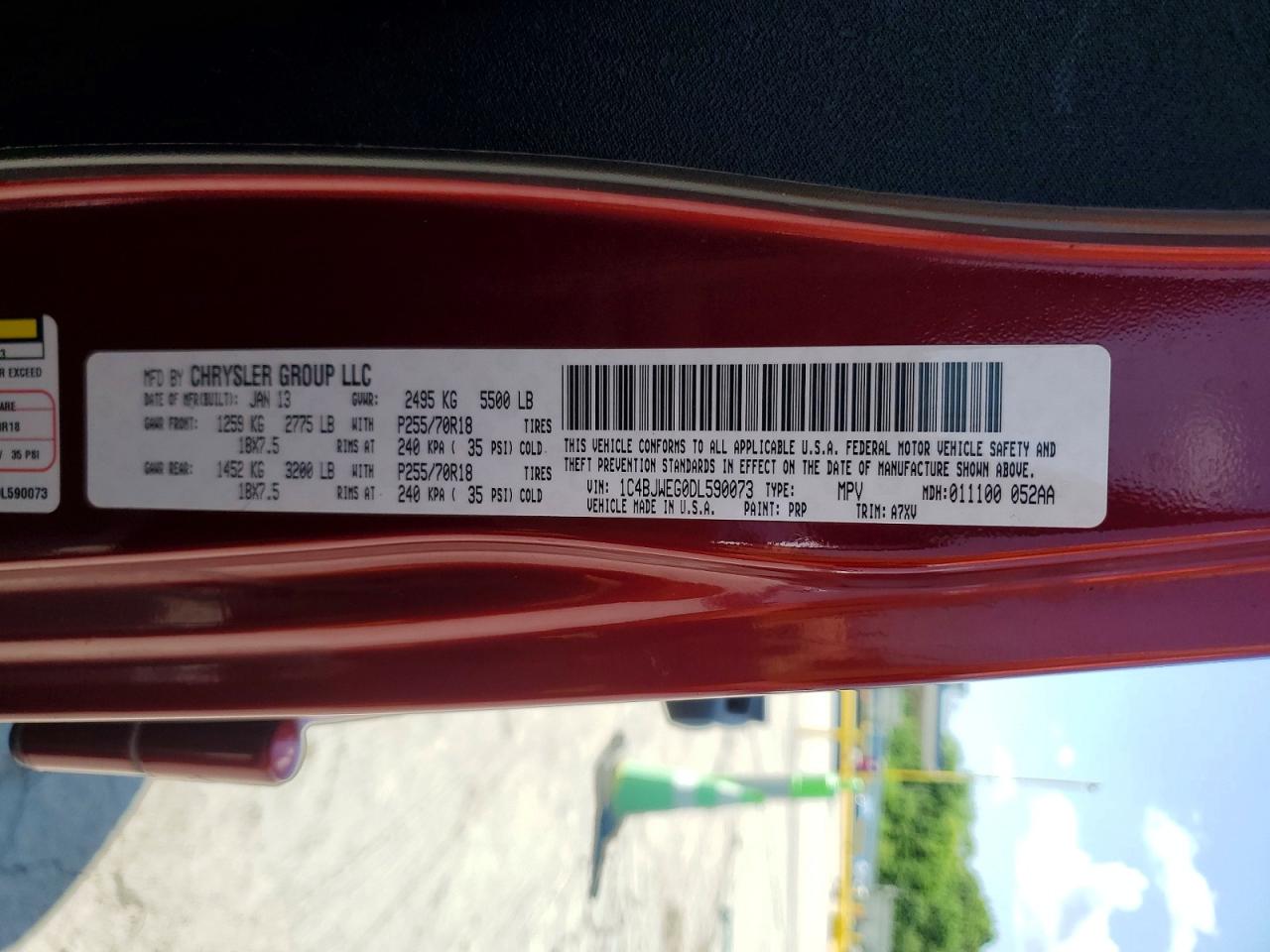2013 Jeep Wrangler Unlimited Sahara Maroon vin: 1C4BJWEG0DL590073