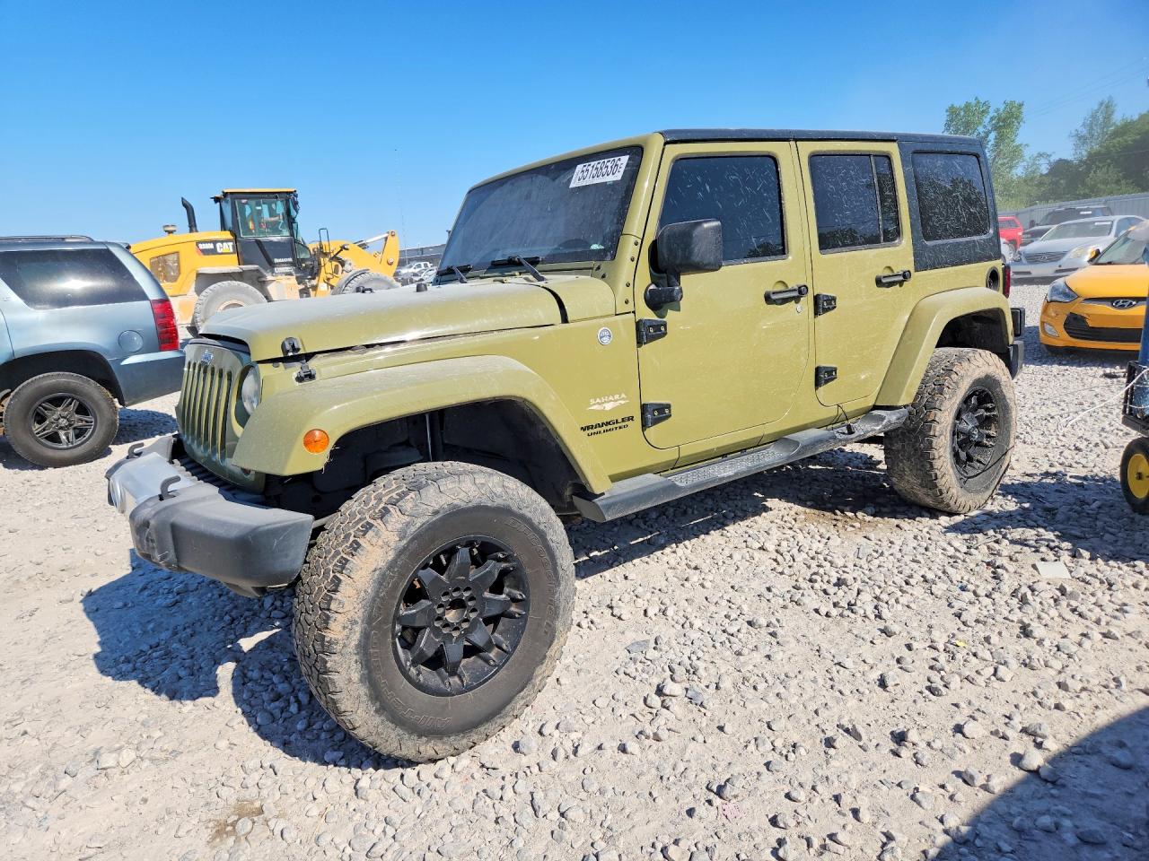 2013 Jeep Wrangler Unlimited Sahara Green vin: 1C4BJWEG0DL665631