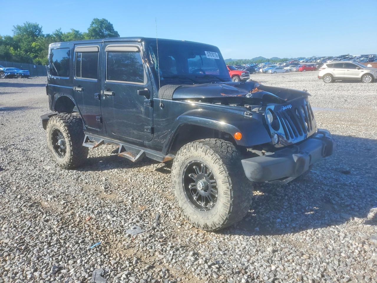 2014 Jeep Wrangler Unlimited Sahara Black vin: 1C4BJWEG0EL135452