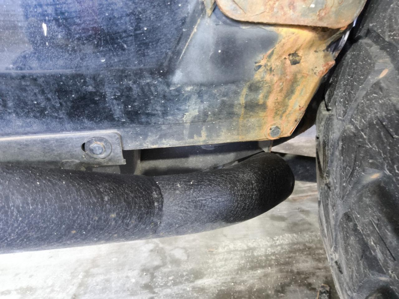 2014 Jeep Wrangler Unlimited Sahara Black vin: 1C4BJWEG0EL190211 Damage: Right Rocker Panel, Corrosion, 5 To 6 Inches