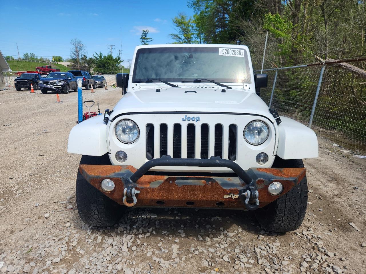 2015 Jeep Wrangler Unlimited Sahara White vin: 1C4BJWEG0FL516400