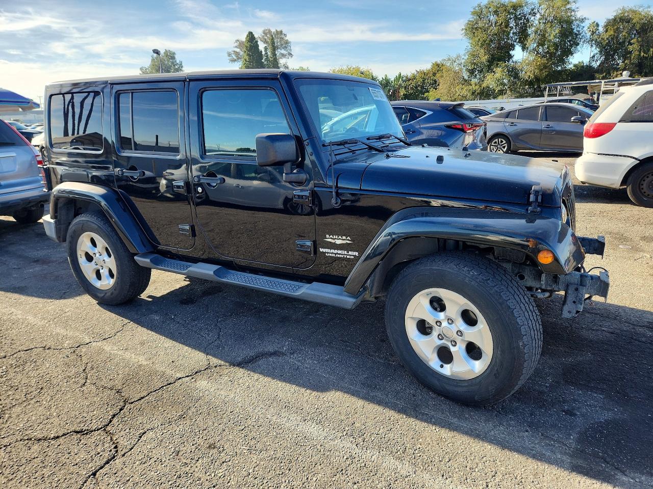 2015 Jeep Wrangler Unlimited Sahara Black vin: 1C4BJWEG0FL690547