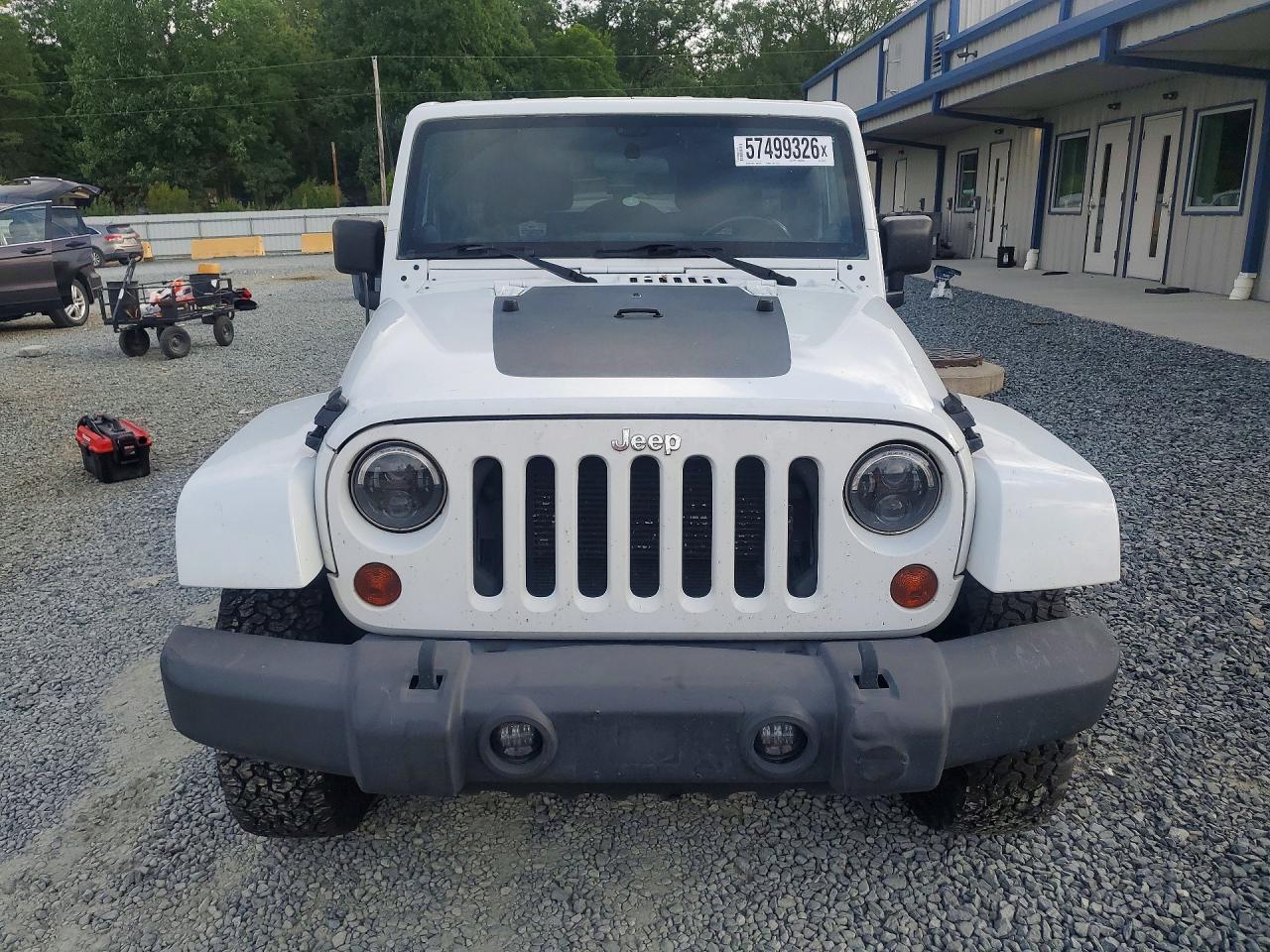 2012 Jeep Wrangler Unlimited Sahara White vin: 1C4BJWEG1CL169218