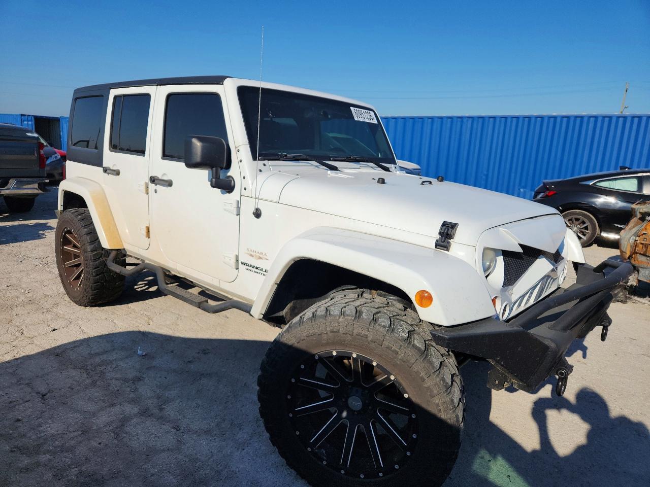2013 Jeep Wrangler Unlimited Sahara White vin: 1C4BJWEG1DL550164