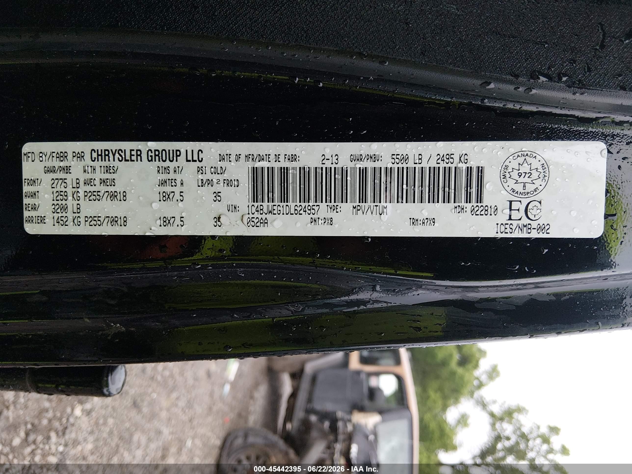 2013 Jeep Wrangler Unlimited Sahara Black vin: 1C4BJWEG1DL624957