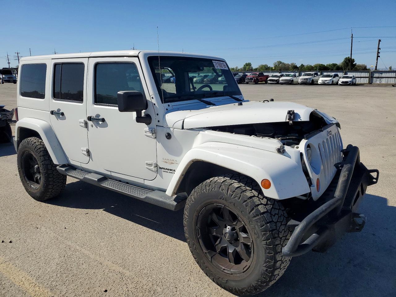 2013 Jeep Wrangler Unlimited Sahara Белый vin: 1C4BJWEG1DL641516