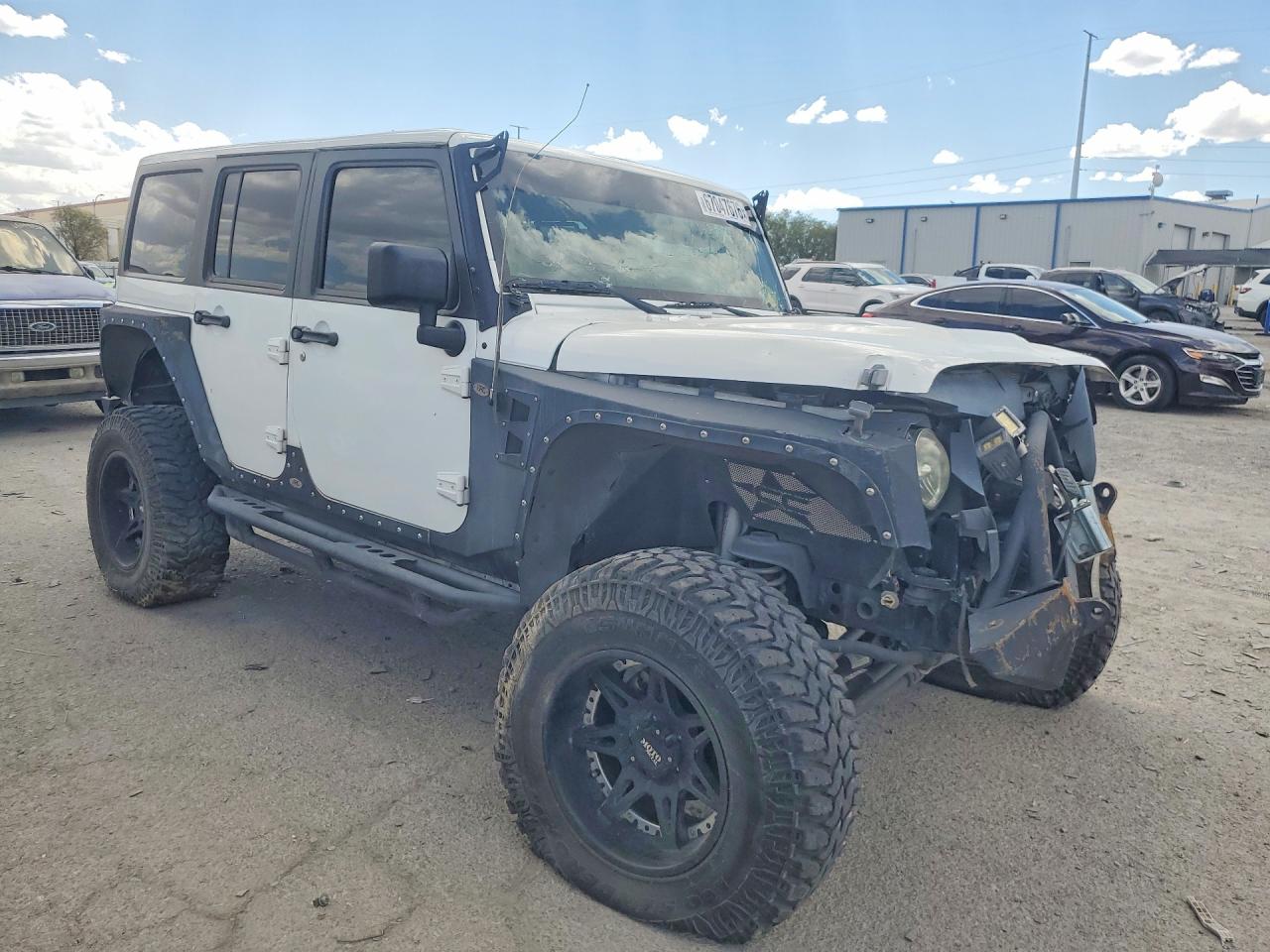 2014 Jeep Wrangler White vin: 1C4BJWEG1EL203323