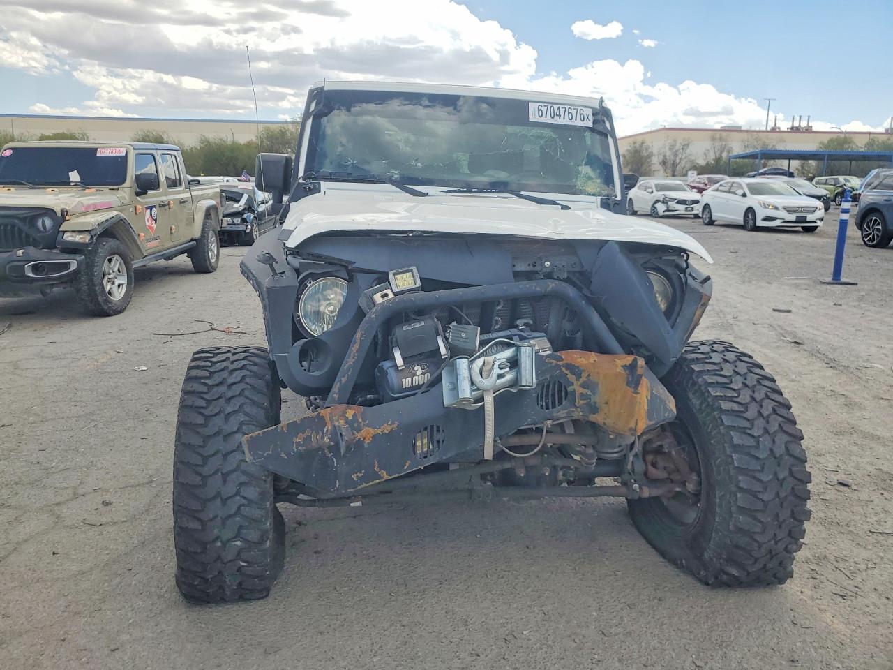 2014 Jeep Wrangler White vin: 1C4BJWEG1EL203323