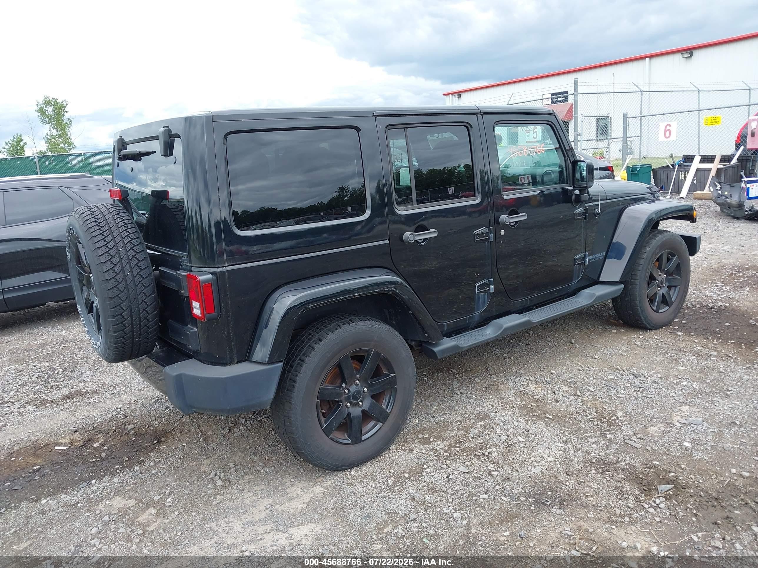 2014 Jeep Wrangler Unlimited Sahara Black vin: 1C4BJWEG1EL263277