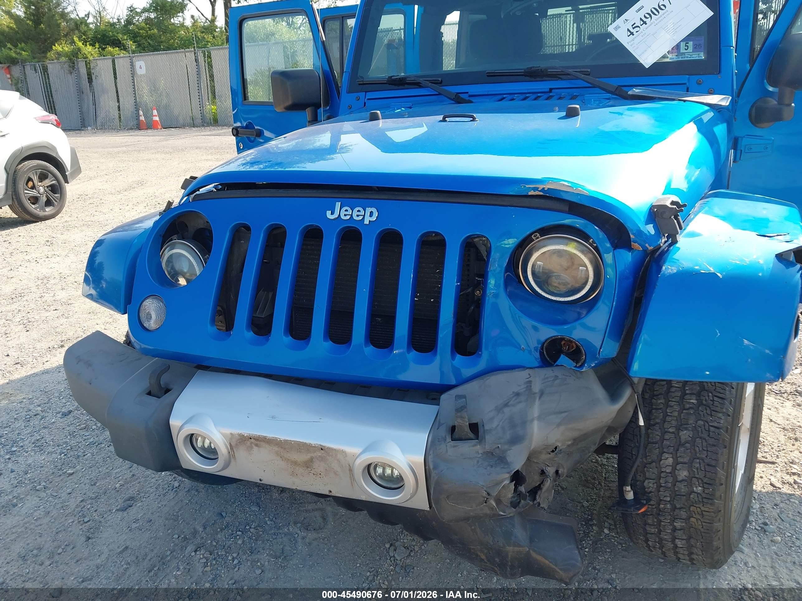 2015 Jeep Wrangler Unlimited Sahara Blue vin: 1C4BJWEG1FL678620