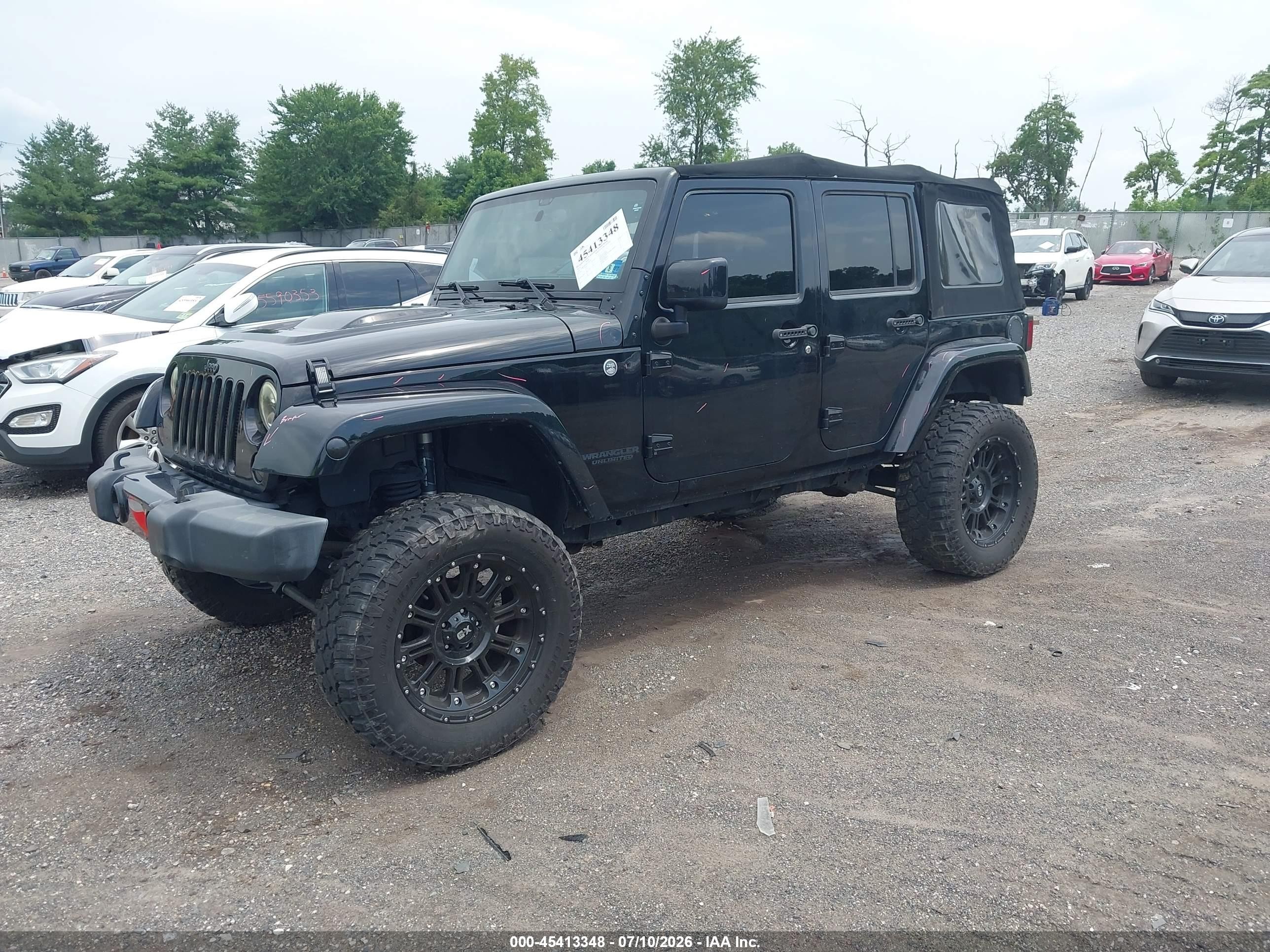 2015 Jeep Wrangler Unlimited Altitude Black vin: 1C4BJWEG1FL746365