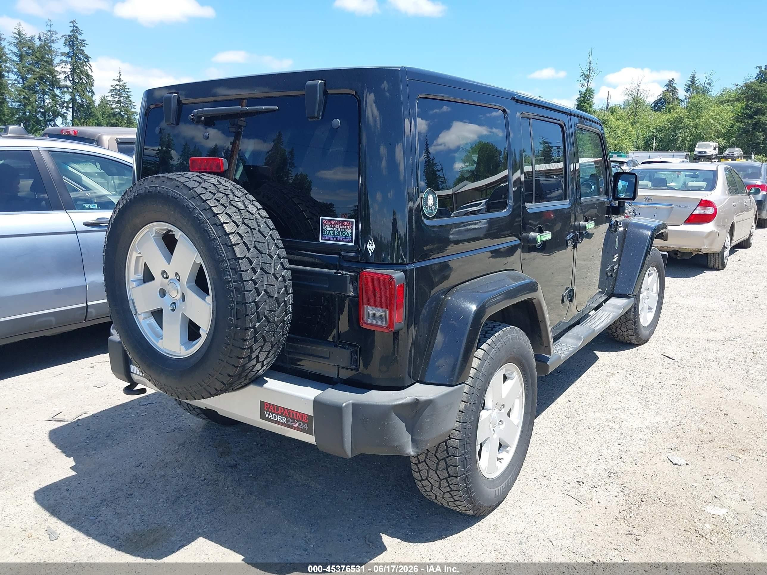 2012 Jeep Wrangler Unlimited Sahara Черный vin: 1C4BJWEG2CL278643