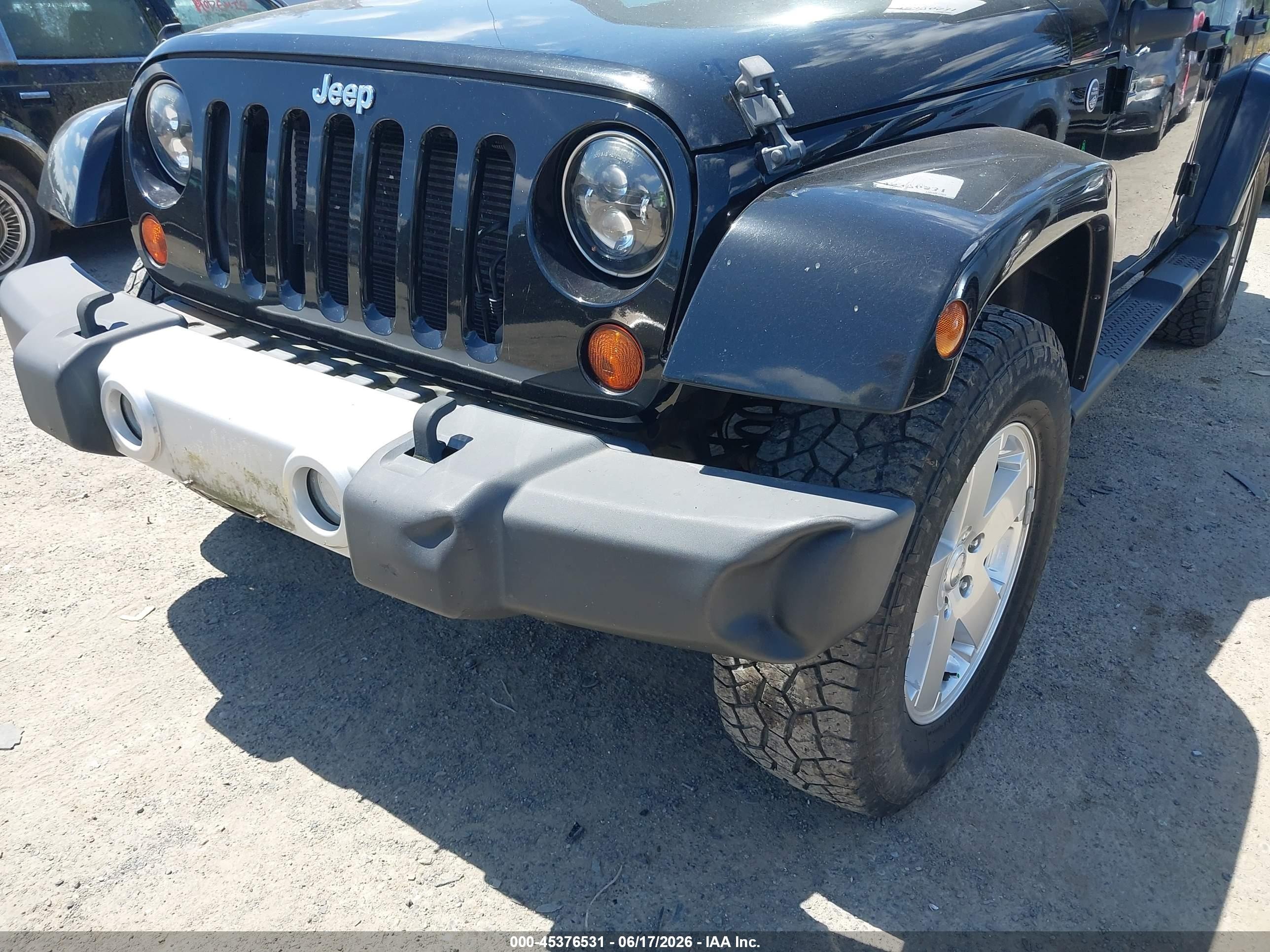 2012 Jeep Wrangler Unlimited Sahara Черный vin: 1C4BJWEG2CL278643