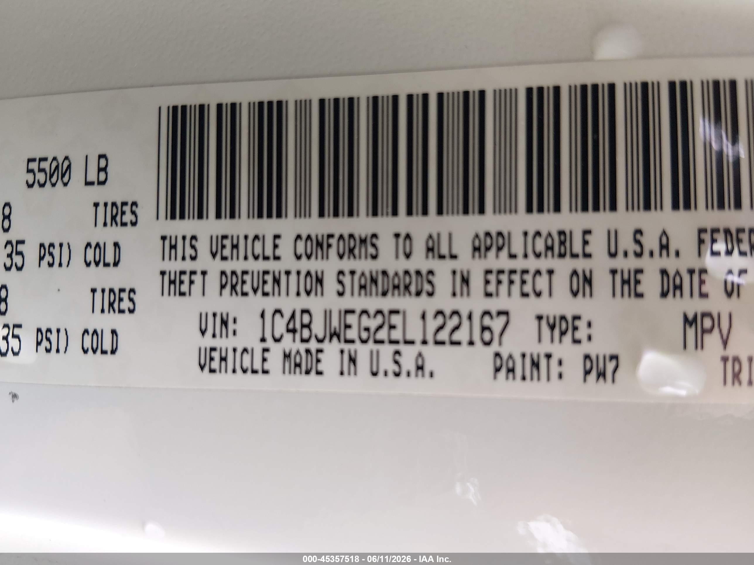 2014 Jeep Wrangler Unlimited Sahara White vin: 1C4BJWEG2EL122167