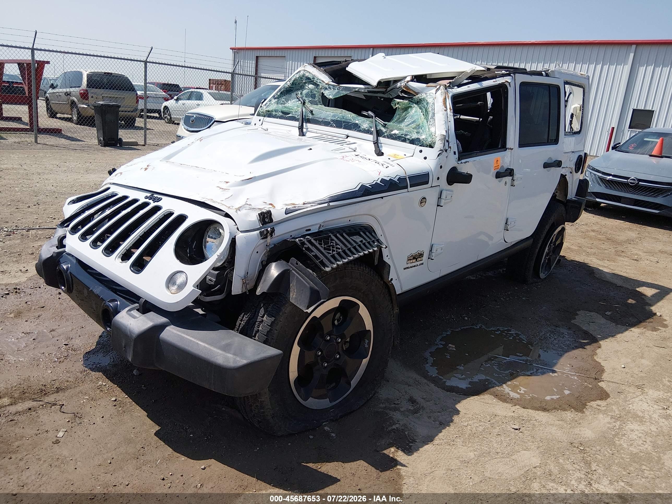 2014 Jeep Wrangler Unlimited Polar Edition White vin: 1C4BJWEG2EL219532