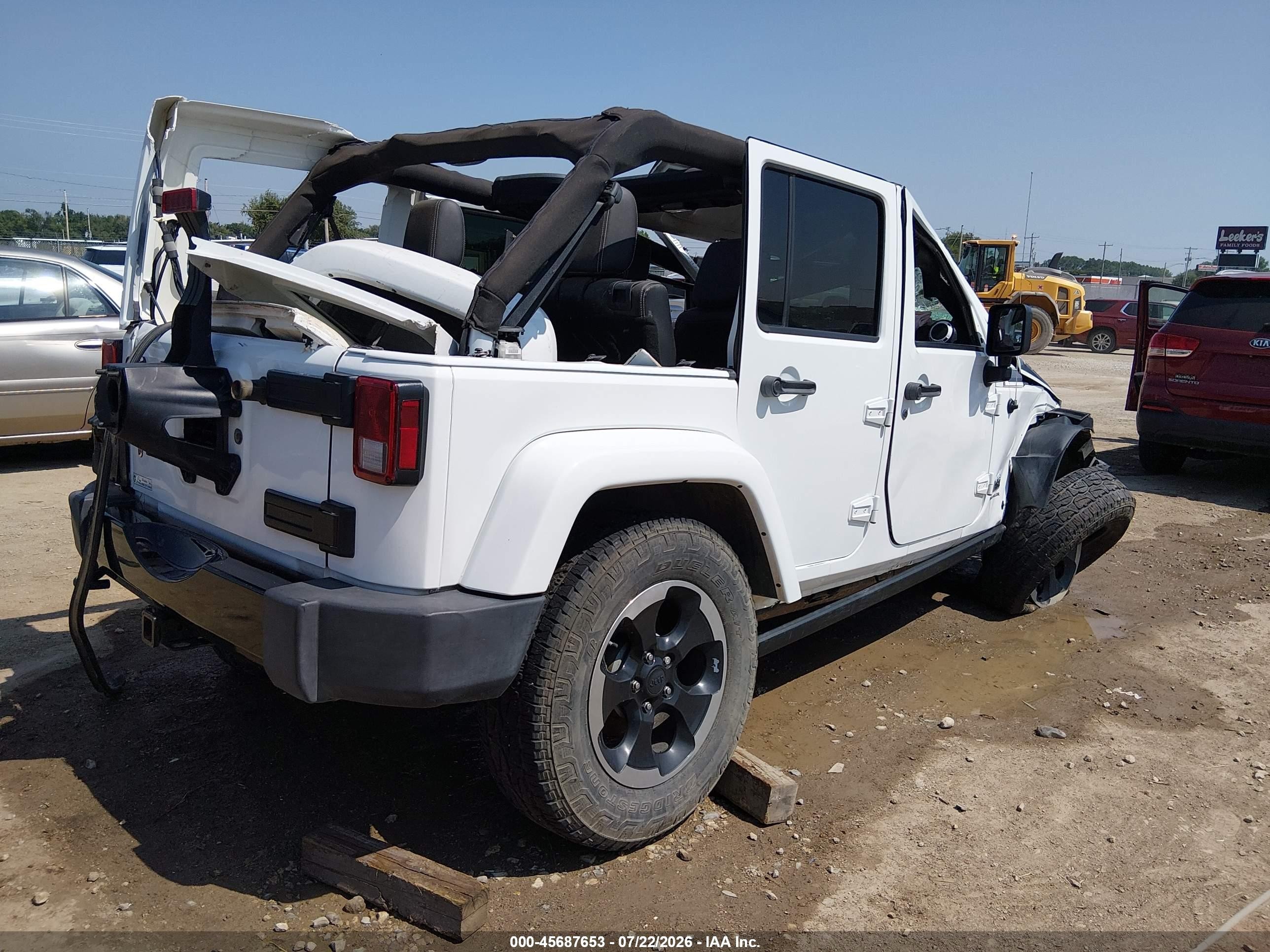 2014 Jeep Wrangler Unlimited Polar Edition White vin: 1C4BJWEG2EL219532