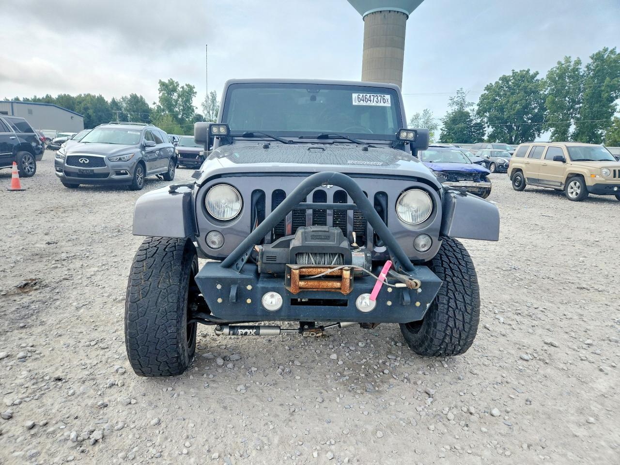 2014 Jeep Wrangler Unlimited Sahara Серый vin: 1C4BJWEG2EL258623