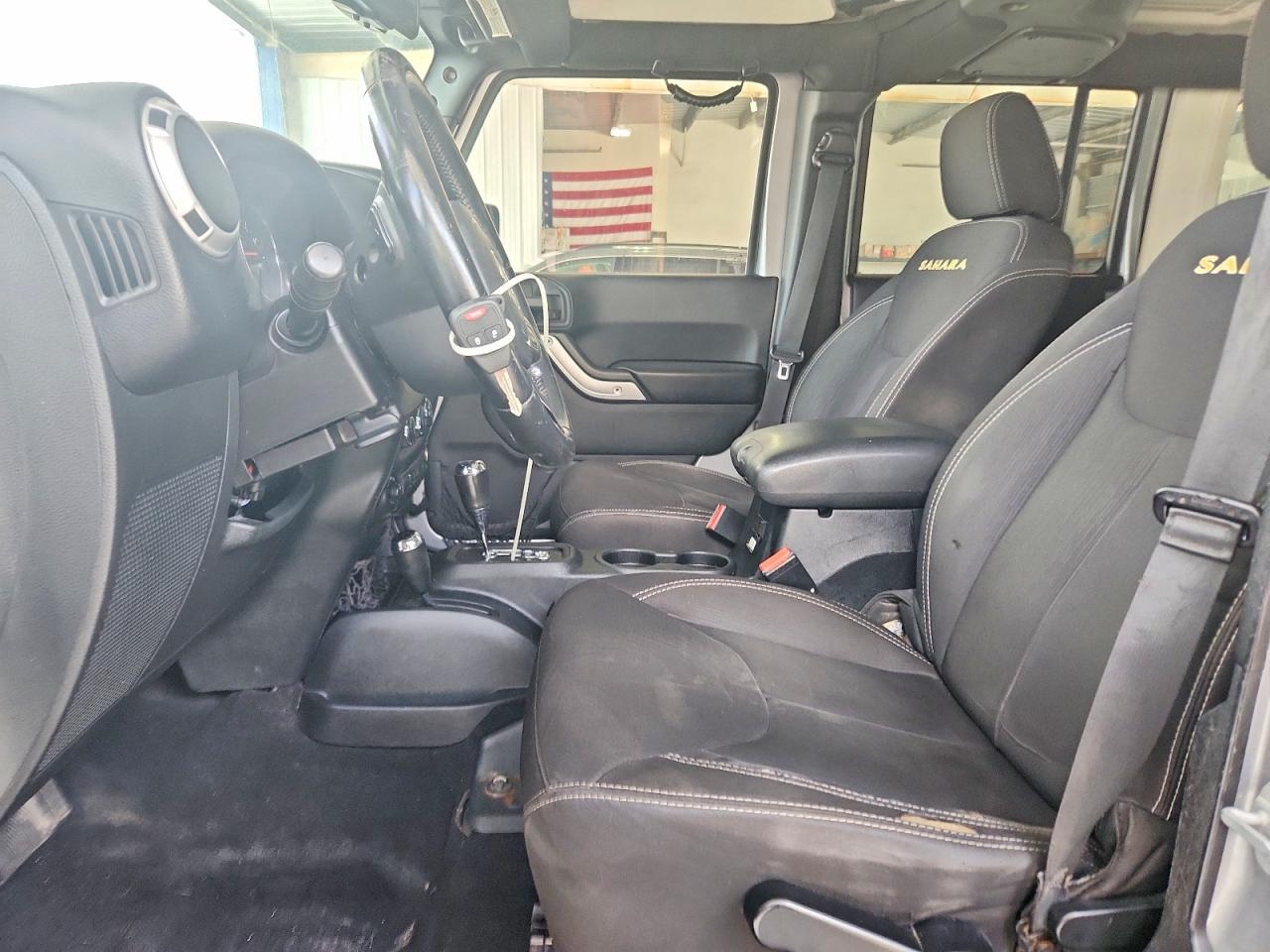 2015 Jeep Wrangler Unlimited Sahara Black vin: 1C4BJWEG2FL524143