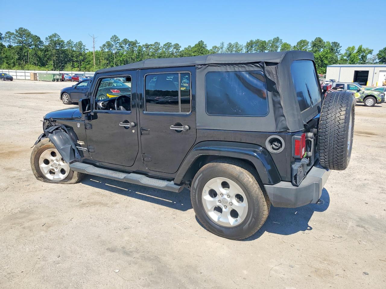 2015 Jeep Wrangler Unlimited Sahara Black vin: 1C4BJWEG2FL560950