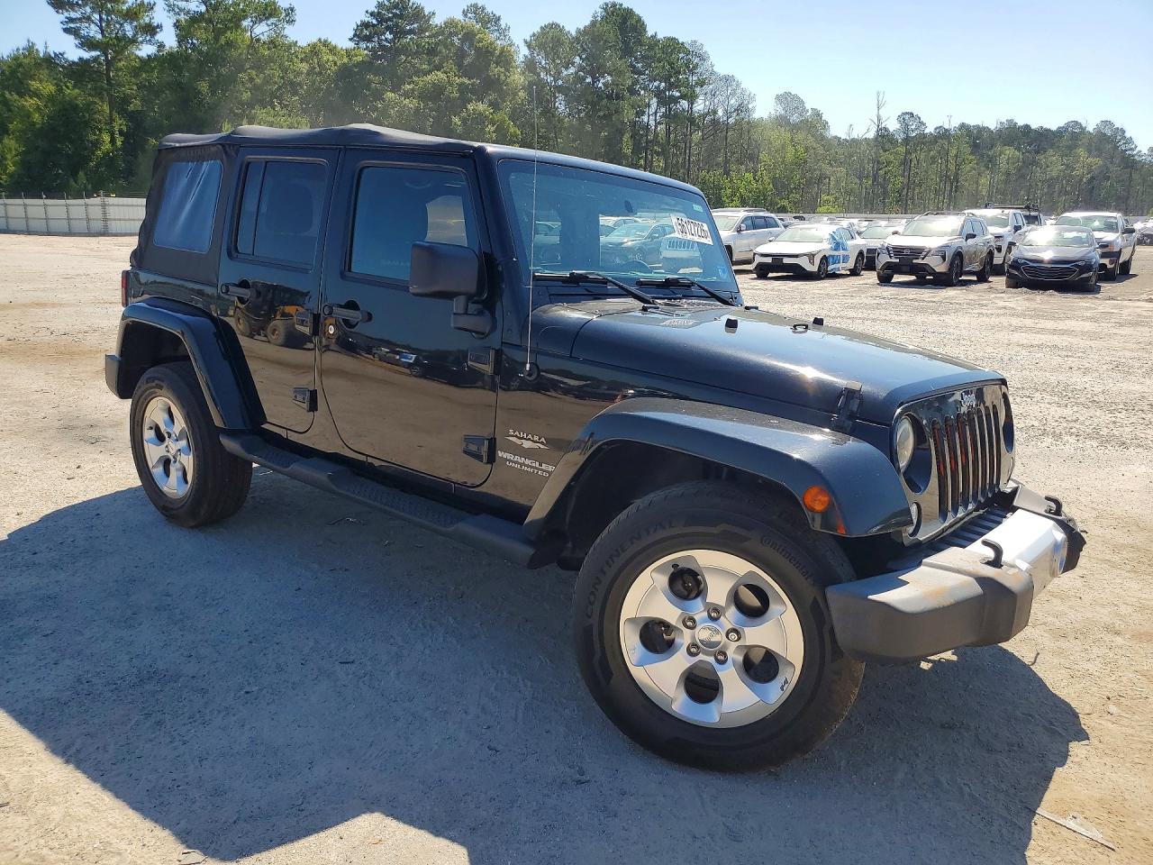 2015 Jeep Wrangler Unlimited Sahara Black vin: 1C4BJWEG2FL560950