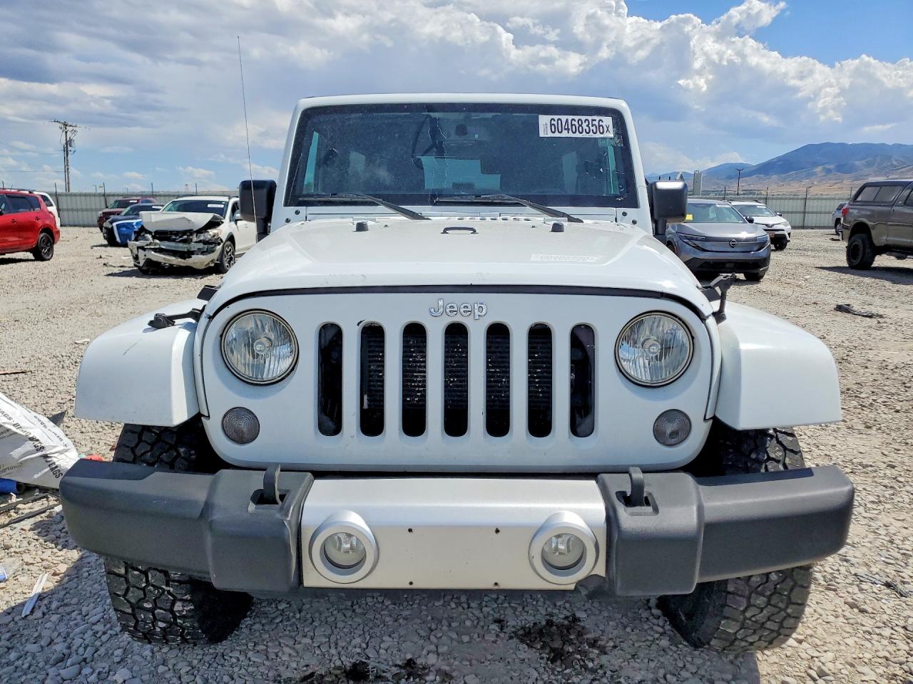 2015 Jeep Wrangler Unlimited Sahara White vin: 1C4BJWEG2FL594418