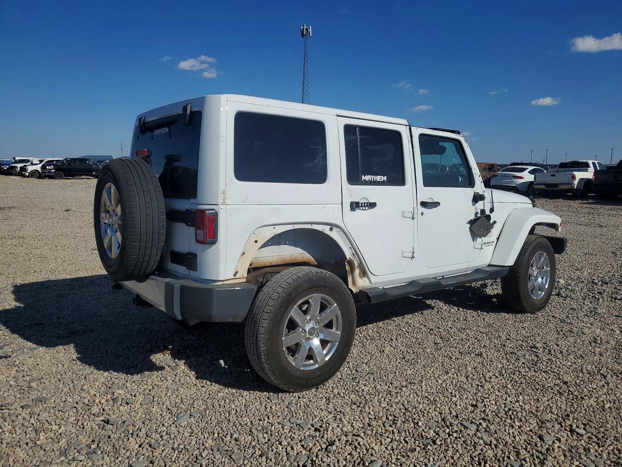 2015 Jeep Wrangler Unlimited Sahara Белый vin: 1C4BJWEG2FL630933