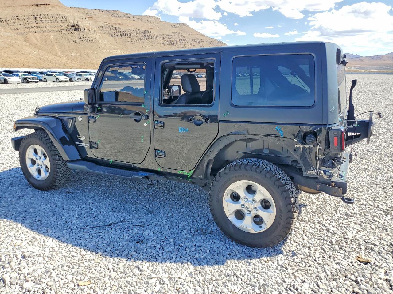 2015 Jeep Wrangler Unlimited Sahara Black vin: 1C4BJWEG2FL651152