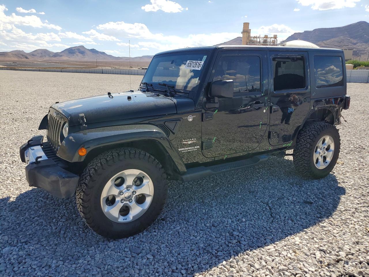 2015 Jeep Wrangler Unlimited Sahara Black vin: 1C4BJWEG2FL651152