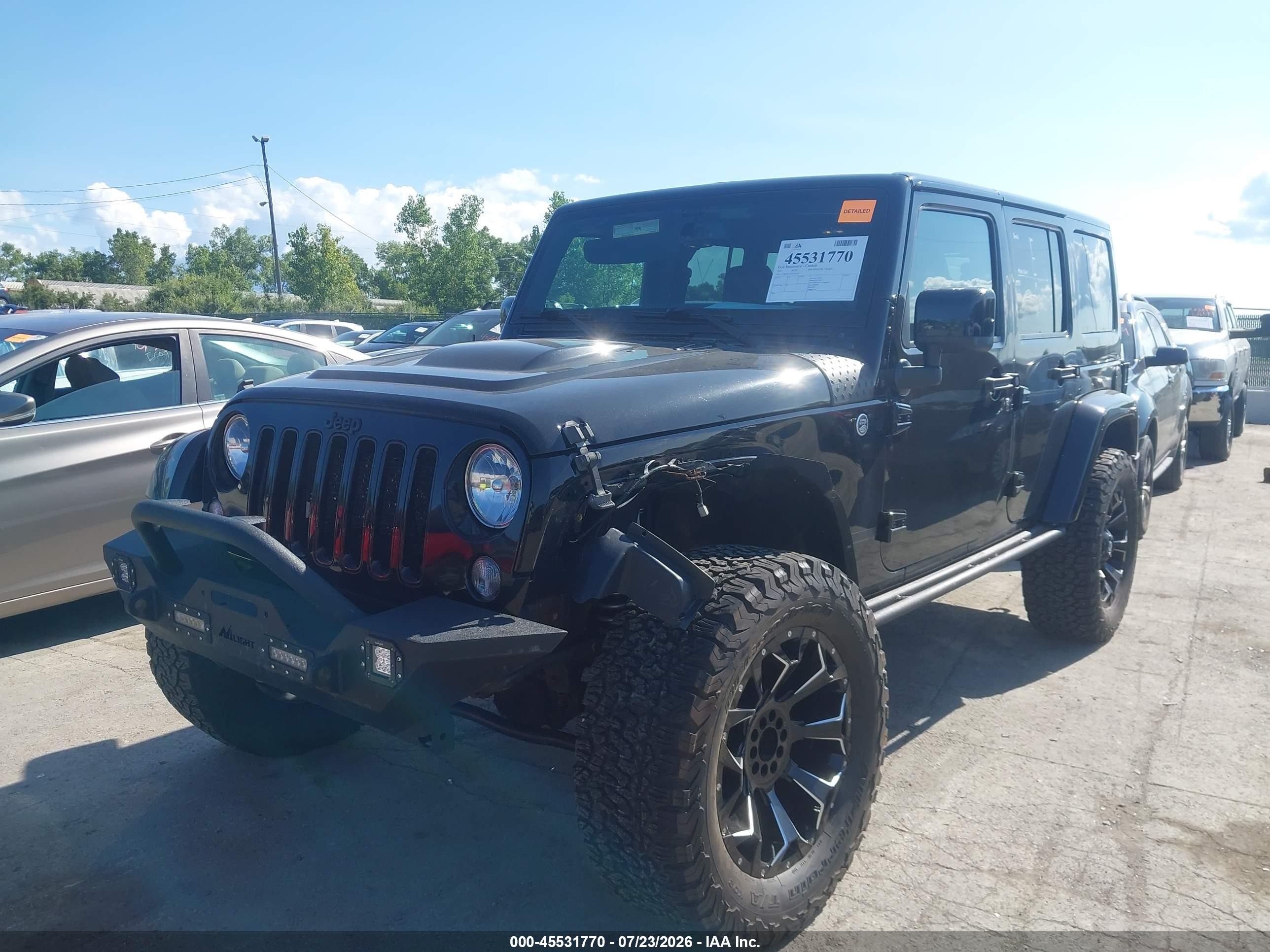 2015 Jeep Wrangler Unlimited Altitude Black vin: 1C4BJWEG2FL764762