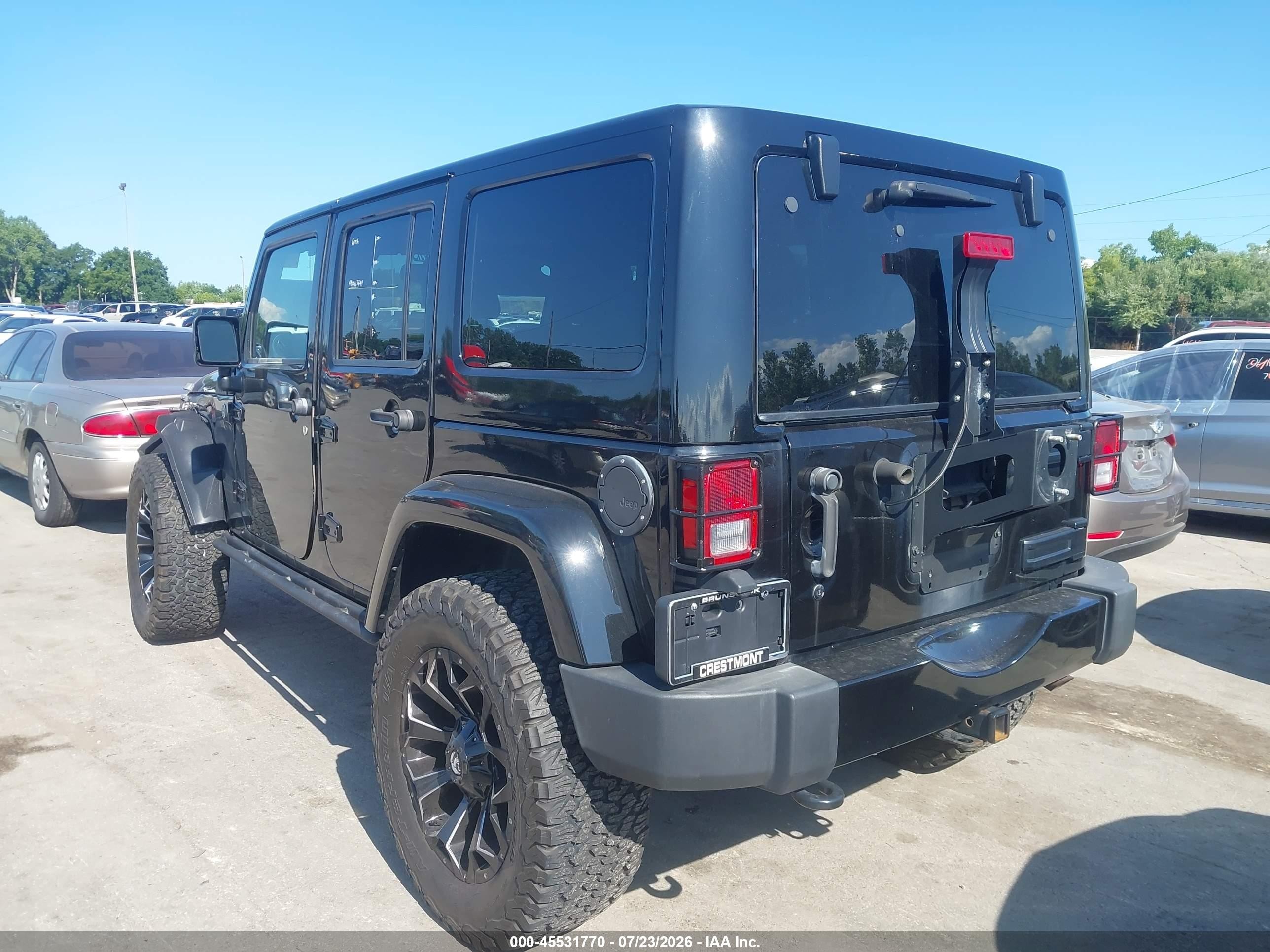 2015 Jeep Wrangler Unlimited Altitude Black vin: 1C4BJWEG2FL764762