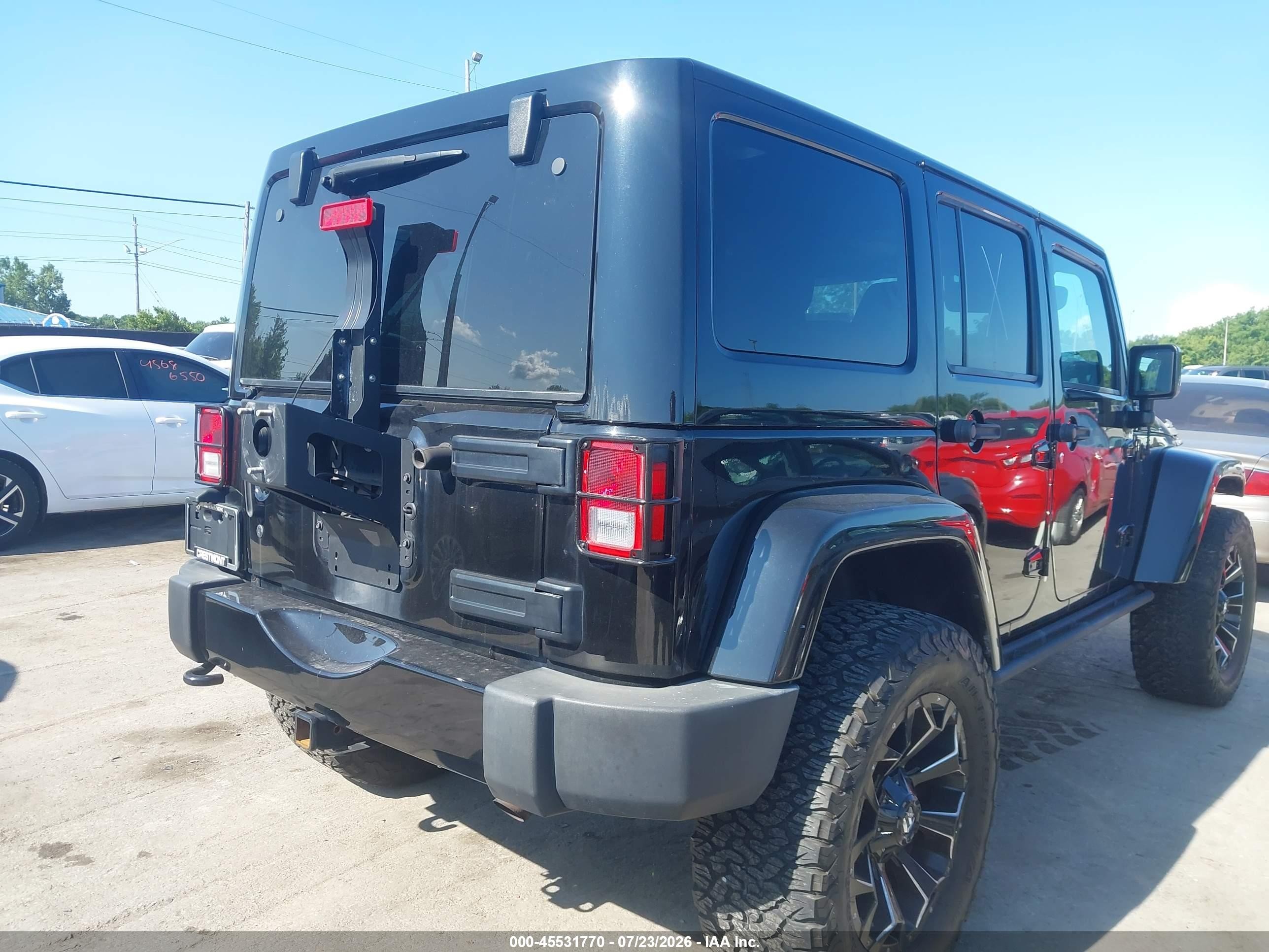 2015 Jeep Wrangler Unlimited Altitude Black vin: 1C4BJWEG2FL764762