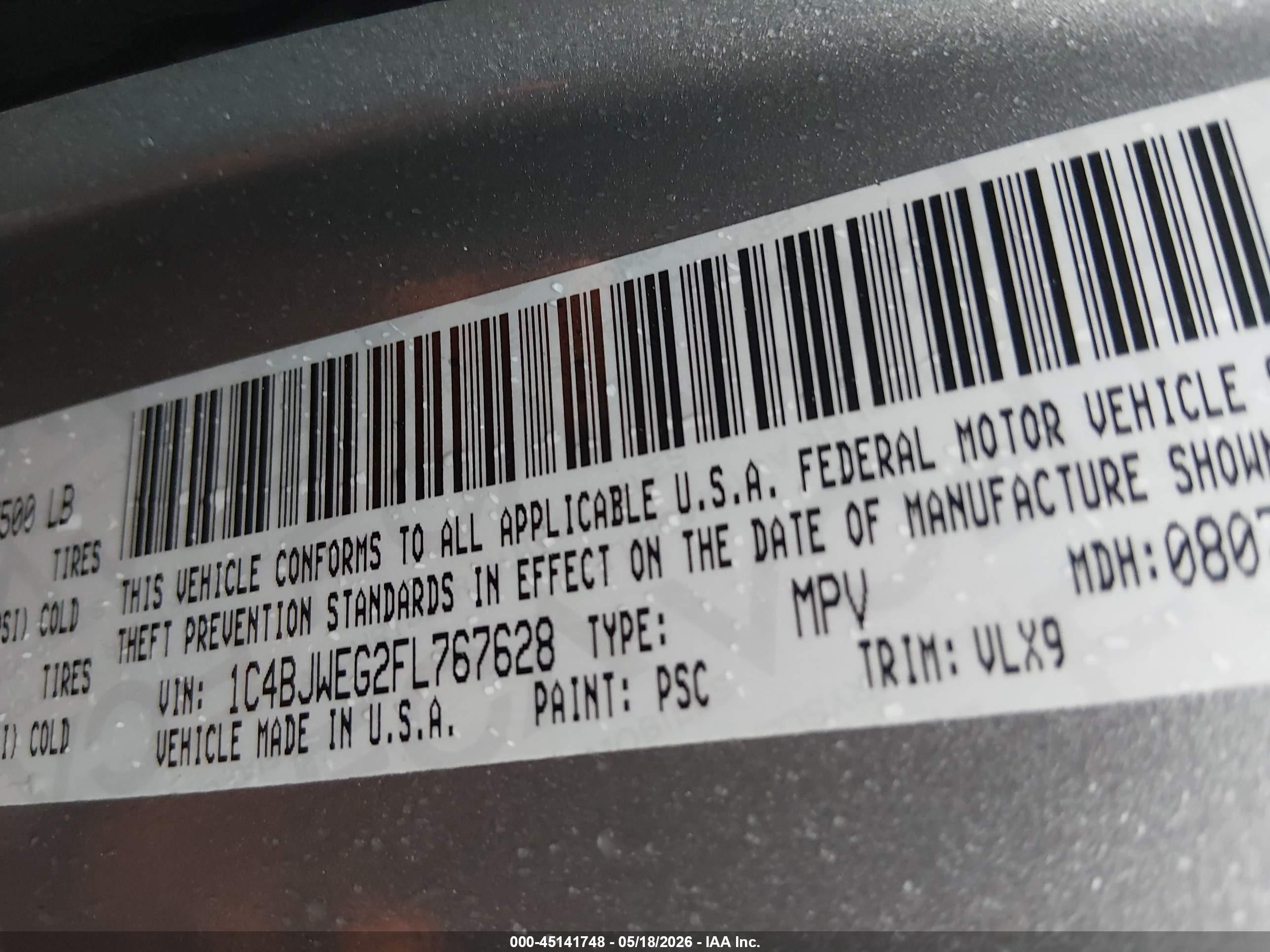 2015 Jeep Wrangler Unlimited Altitude Black vin: 1C4BJWEG2FL767628