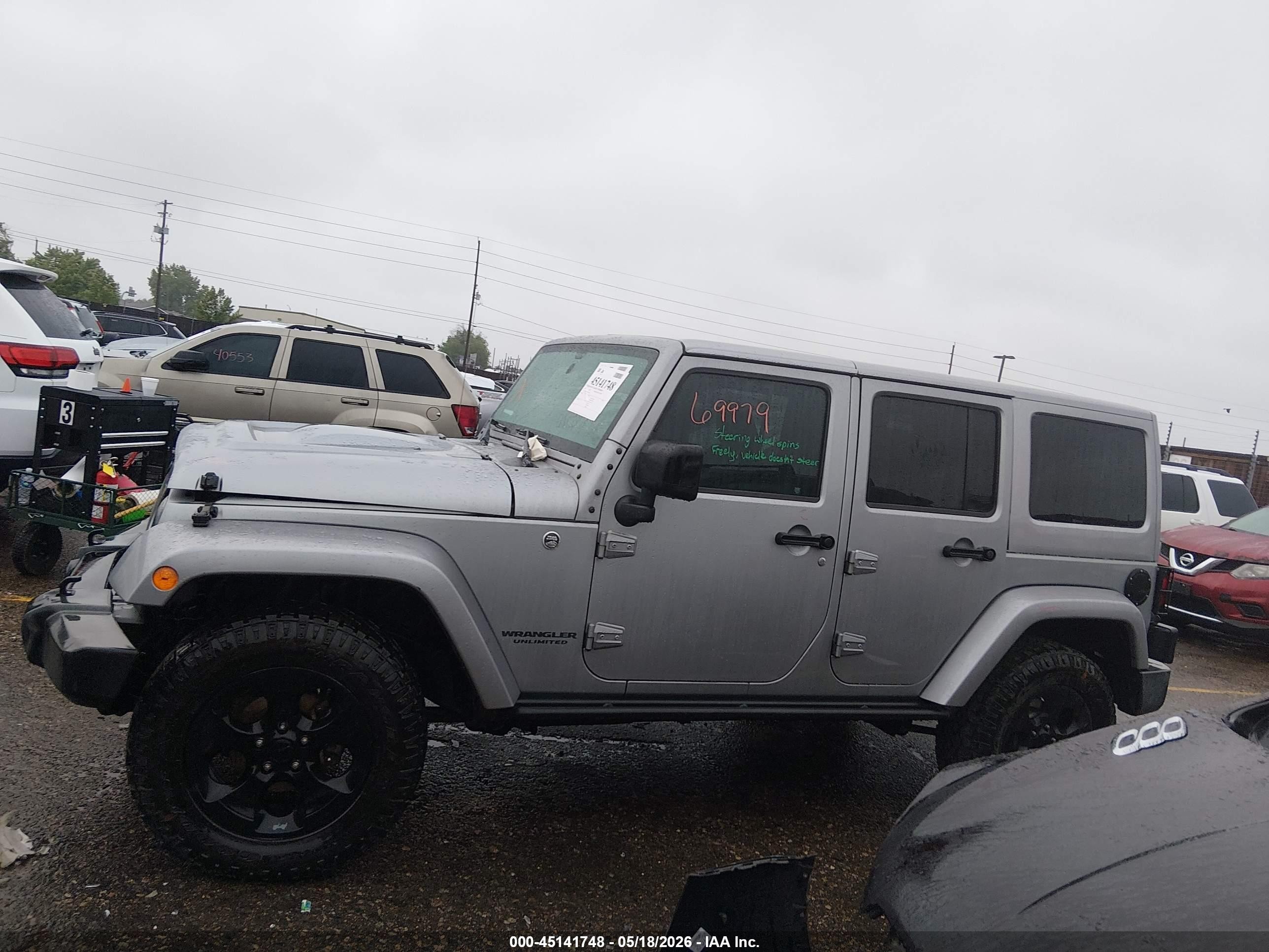 2015 Jeep Wrangler Unlimited Altitude Black vin: 1C4BJWEG2FL767628
