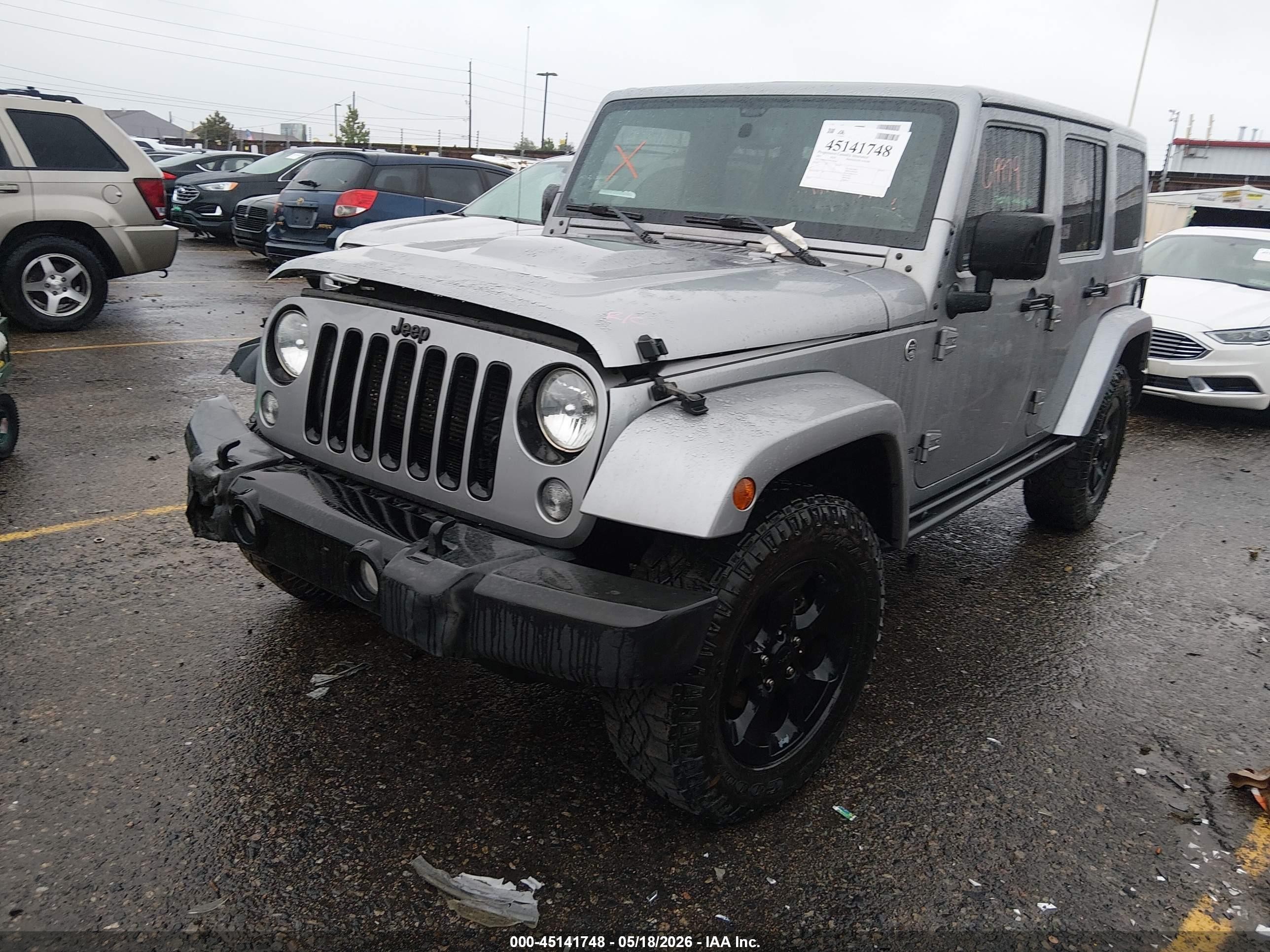 2015 Jeep Wrangler Unlimited Altitude Black vin: 1C4BJWEG2FL767628