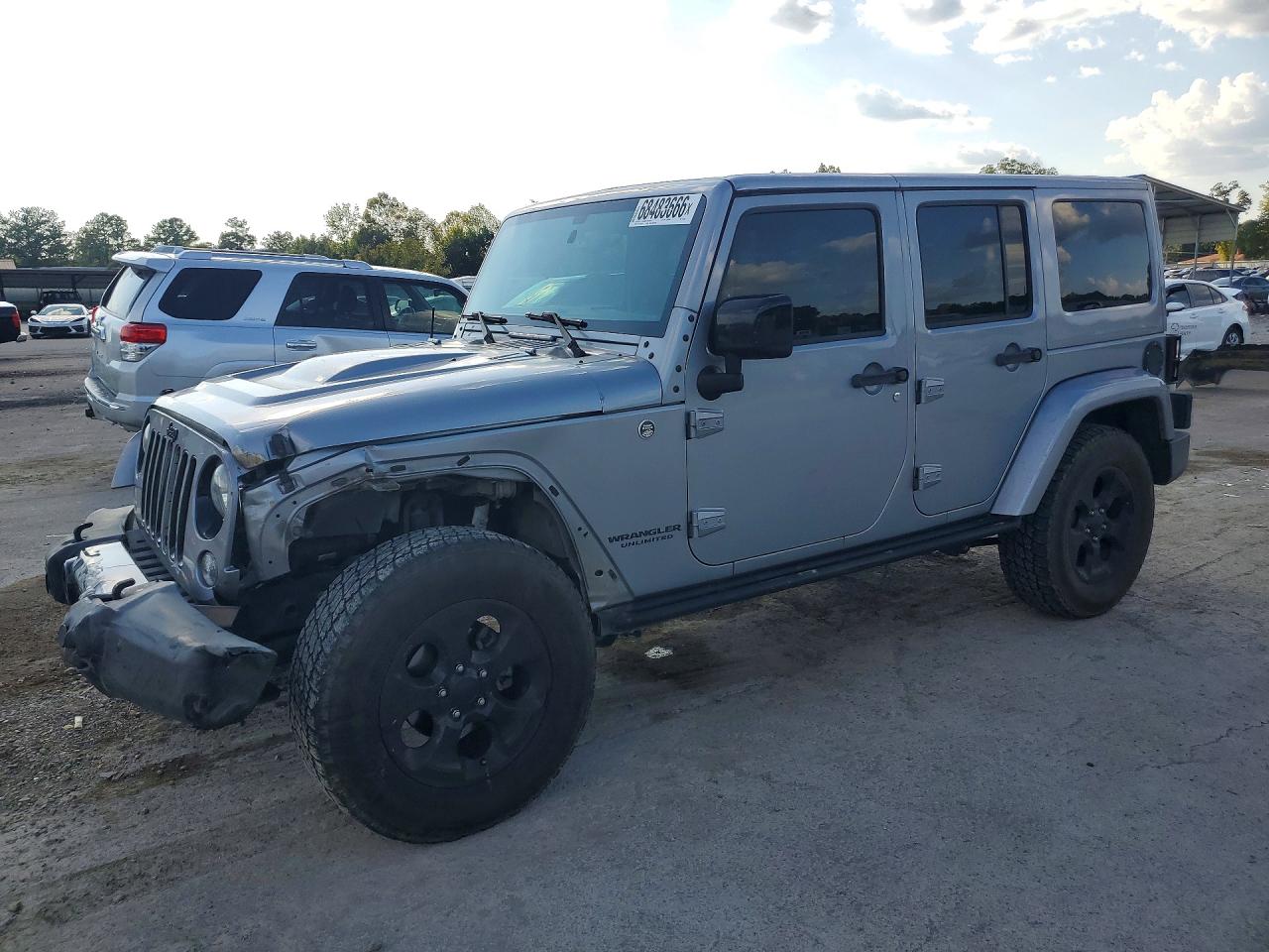 2015 Jeep Wrangler Unlimited Sahara Silver vin: 1C4BJWEG2FL767886