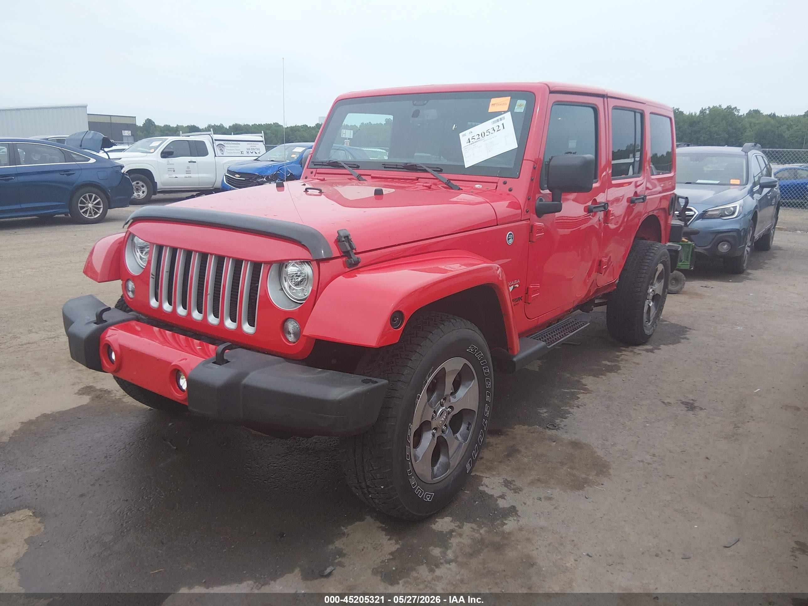 2018 Jeep Wrangler Jk Unlimited Sahara 4x4 Красный vin: 1C4BJWEG2JL821390