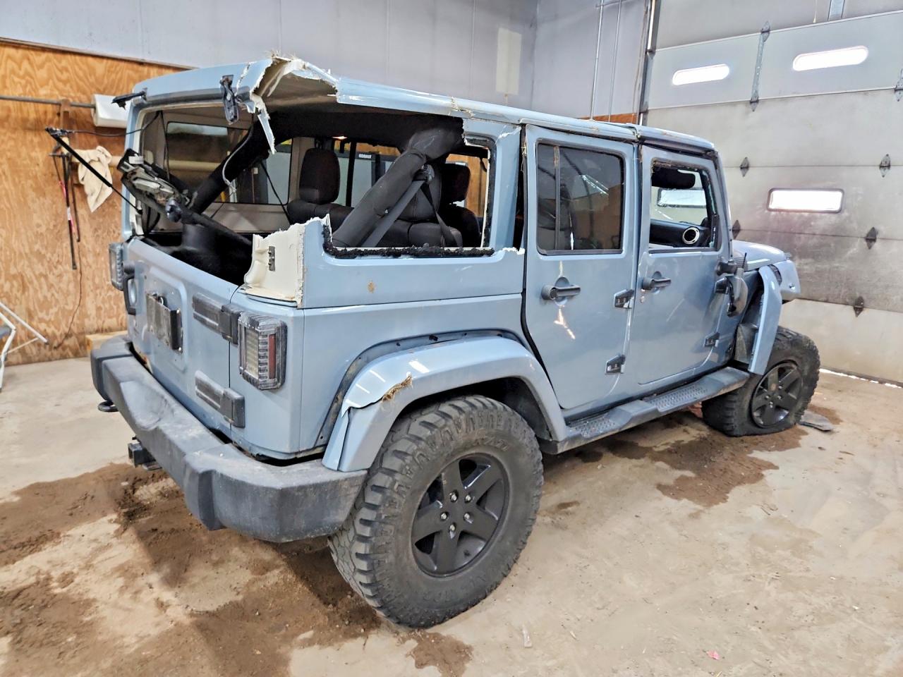 2012 Jeep Wrangler Unlimited Sahara Gray vin: 1C4BJWEG3CL148533