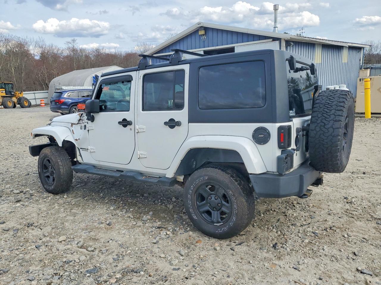 2012 Jeep Wrangler Unlimited Sahara Белый vin: 1C4BJWEG3CL277680