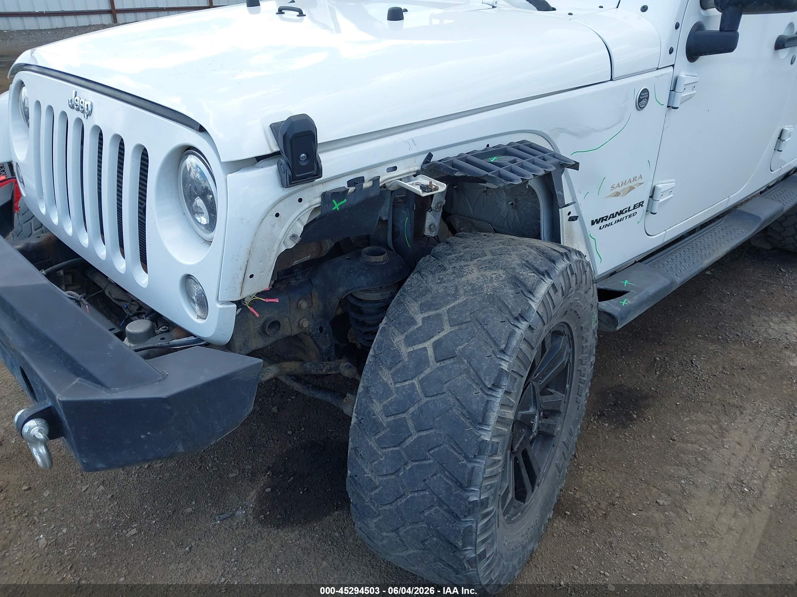 2014 Jeep Wrangler Unlimited Sahara Белый vin: 1C4BJWEG3EL122078